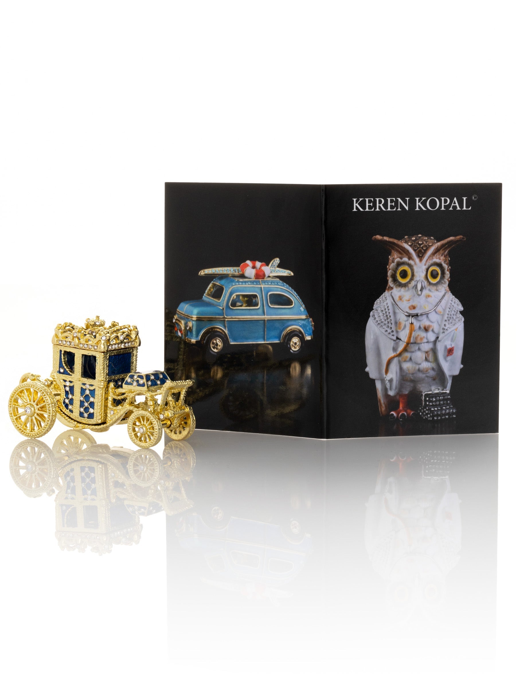 Keren Kopal Gold & Blue Carriage