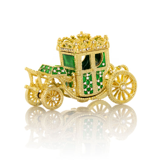 Gold & Green Carriage - Exquisite Decor