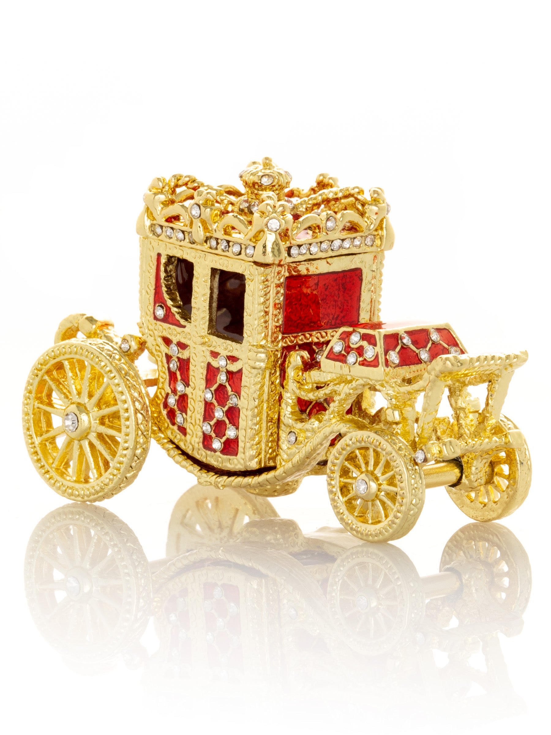 Gold & Red Carriage - Exquisite Decor