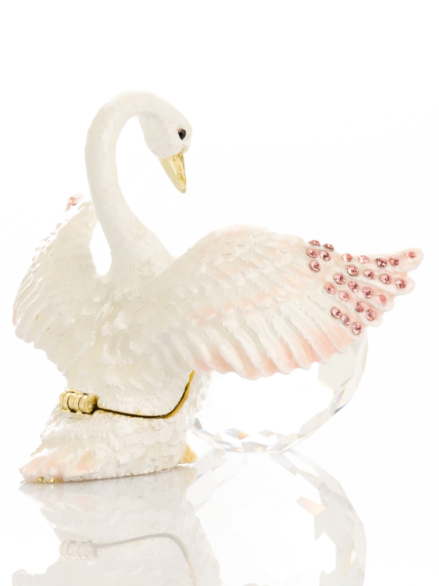Keren Kopal White Swan Holding Crystal