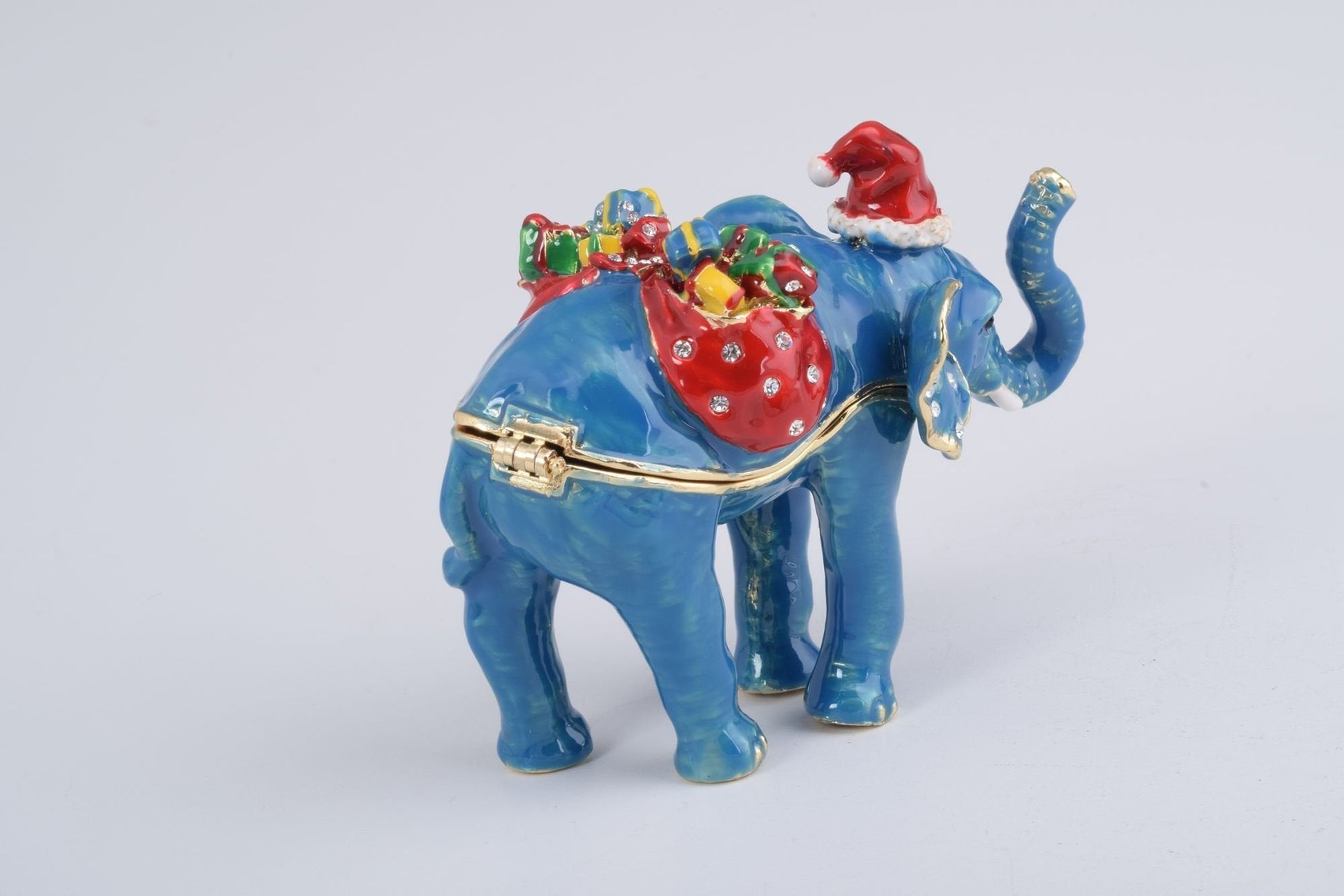 Keren Kopal Christmas Elephant bearing gifts and presents