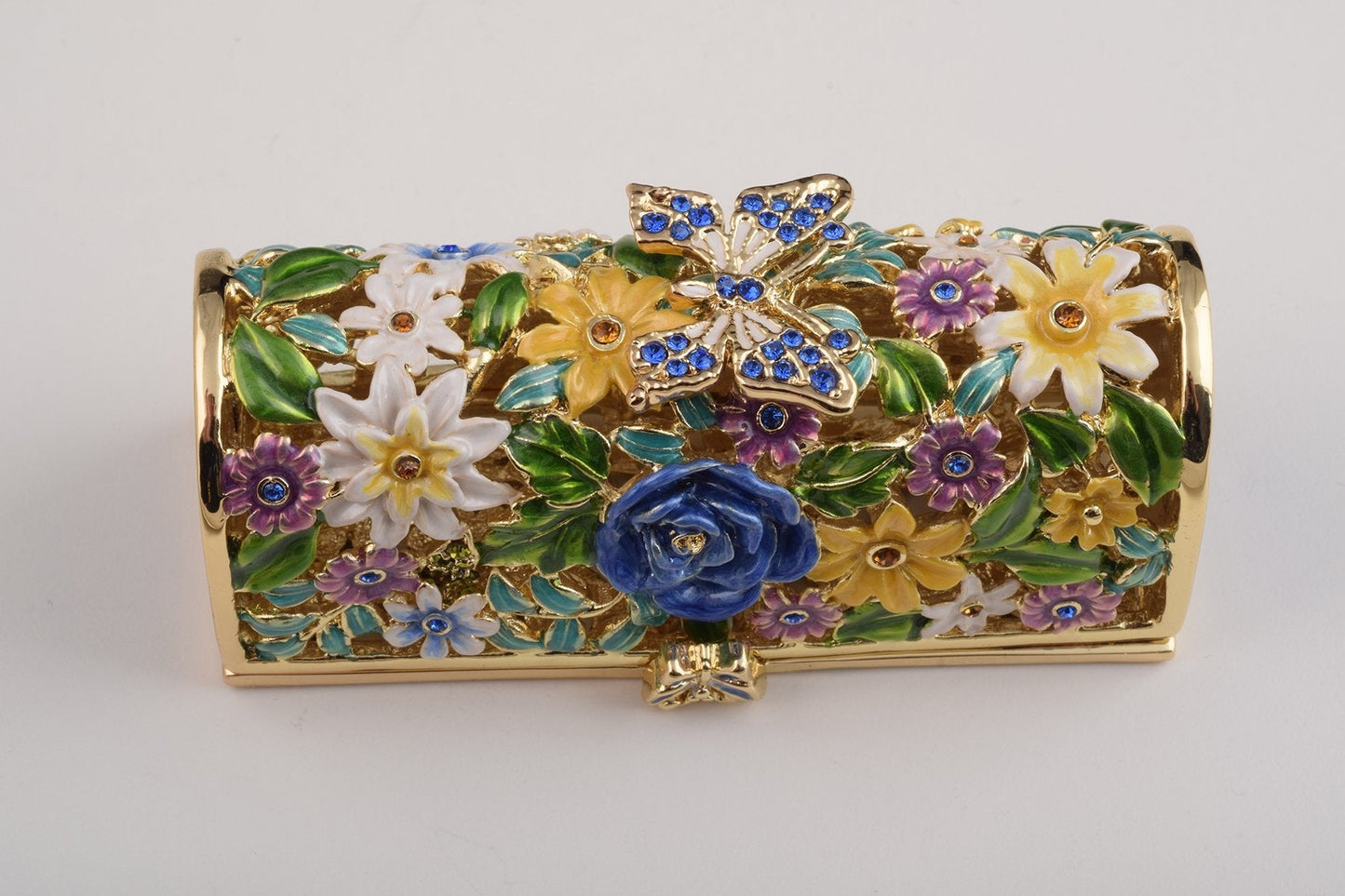 Keren Kopal Colorful Flowers Trinket Box