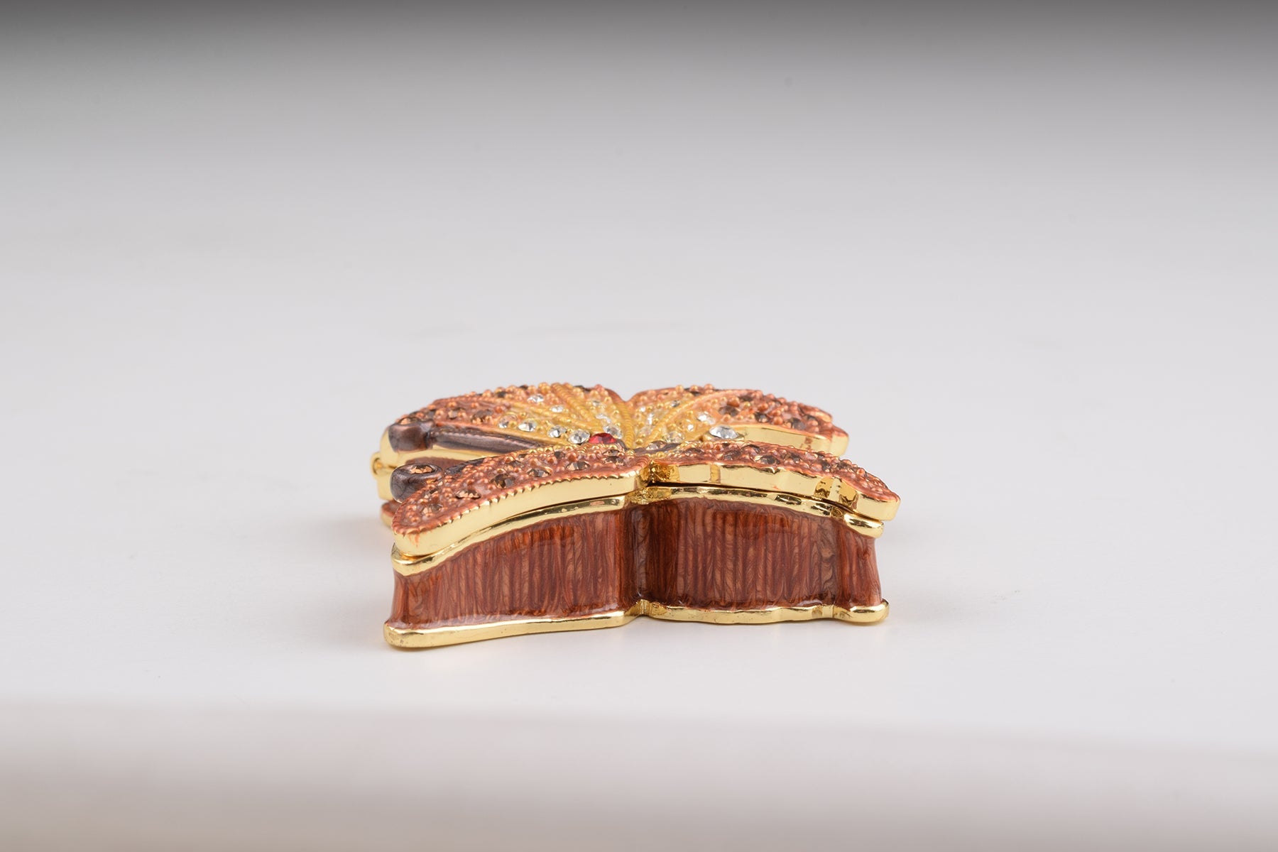 Keren Kopal Brown Butterfly Trinket Box