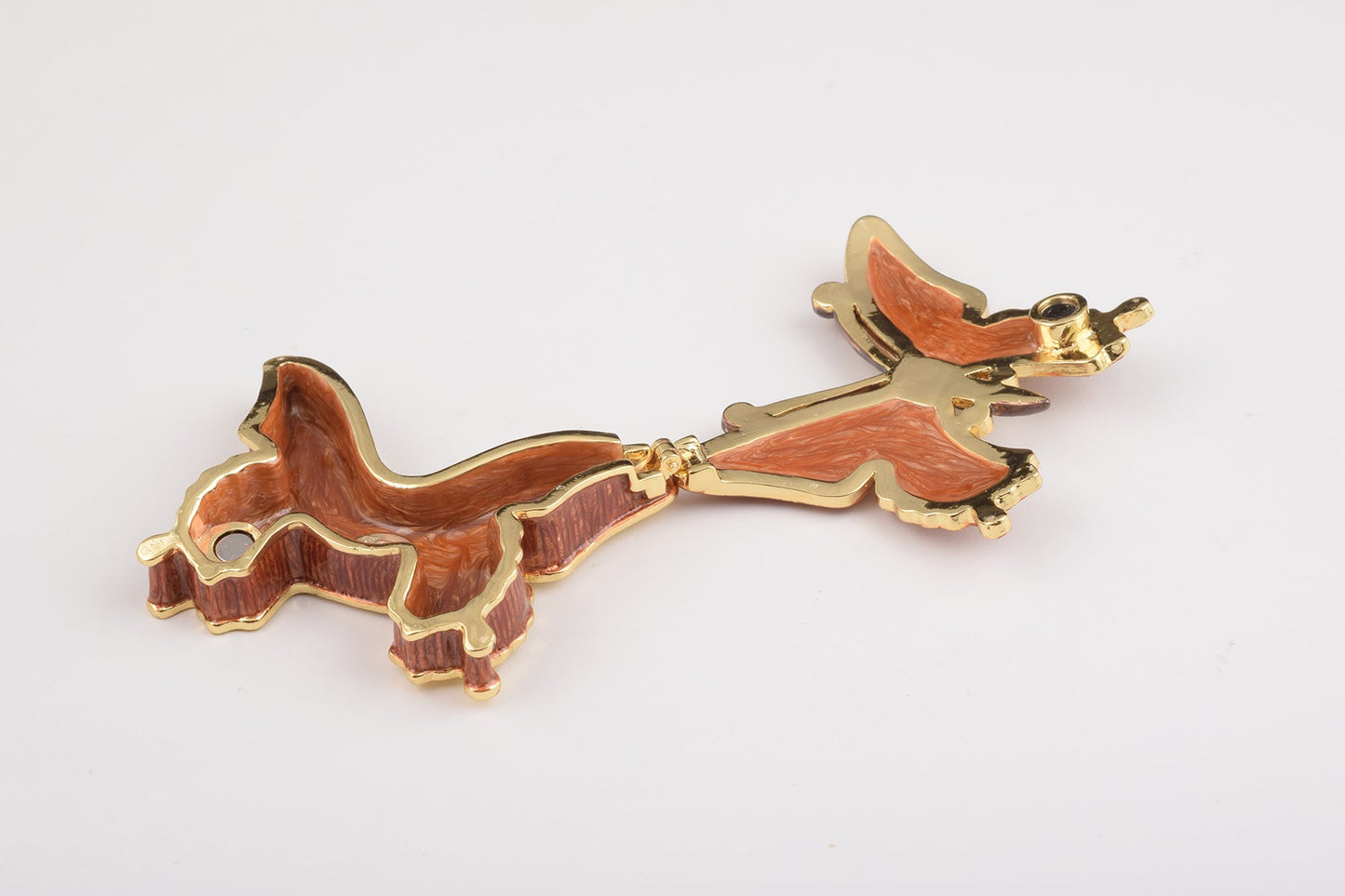 Keren Kopal Brown Butterfly Trinket Box