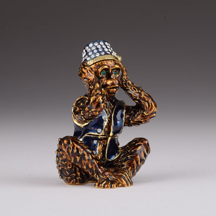 Keren Kopal Brown Monkey Kikazaru hear no evil