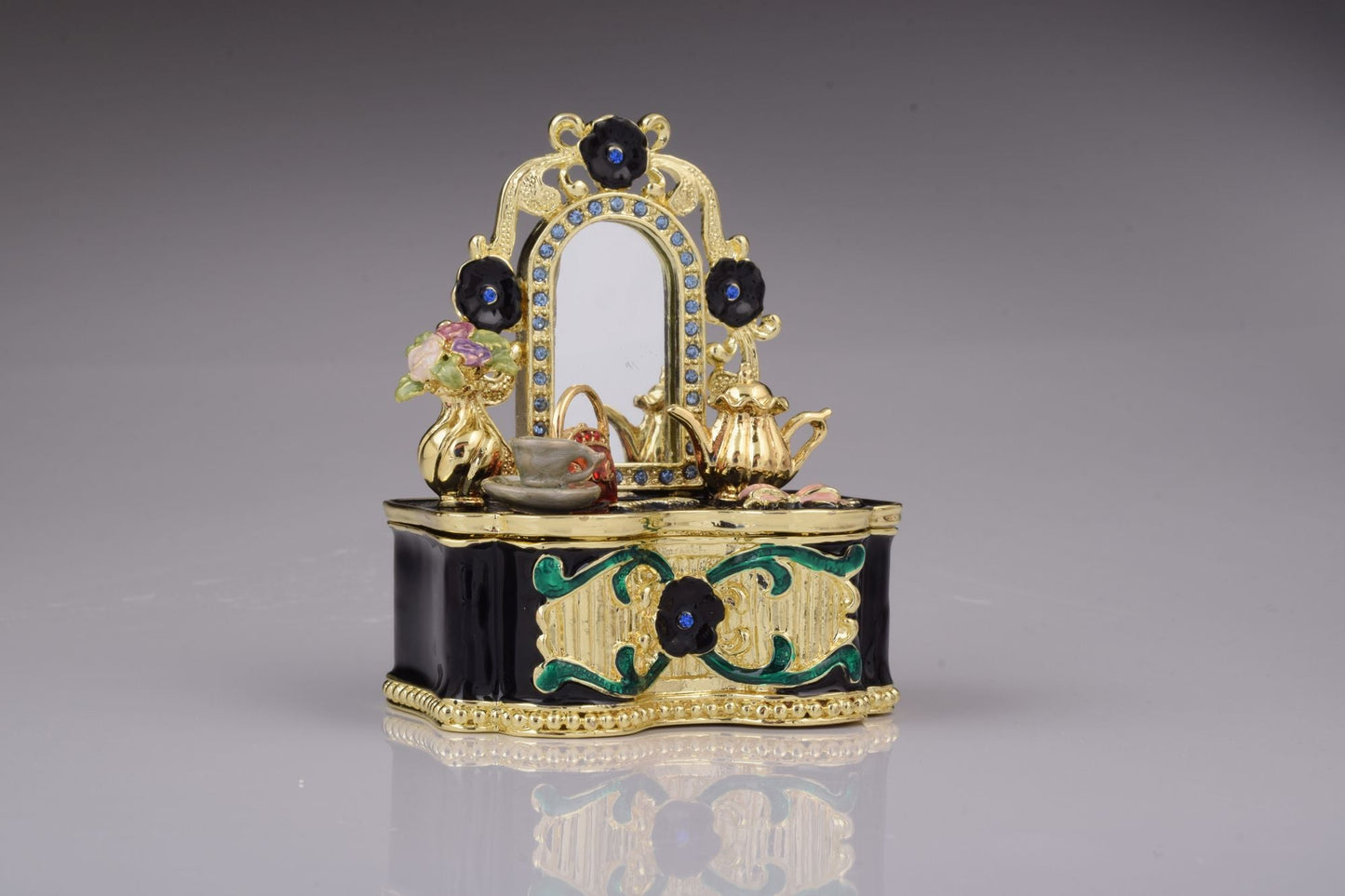 Keren Kopal Black Vanity Table