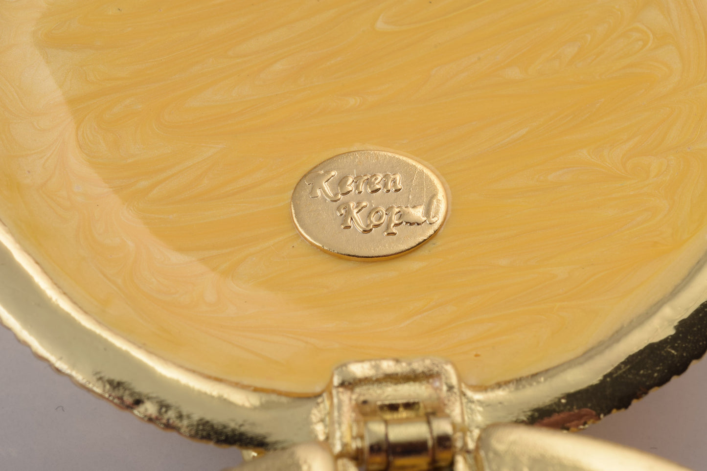 Keren Kopal Peach Trinket Box