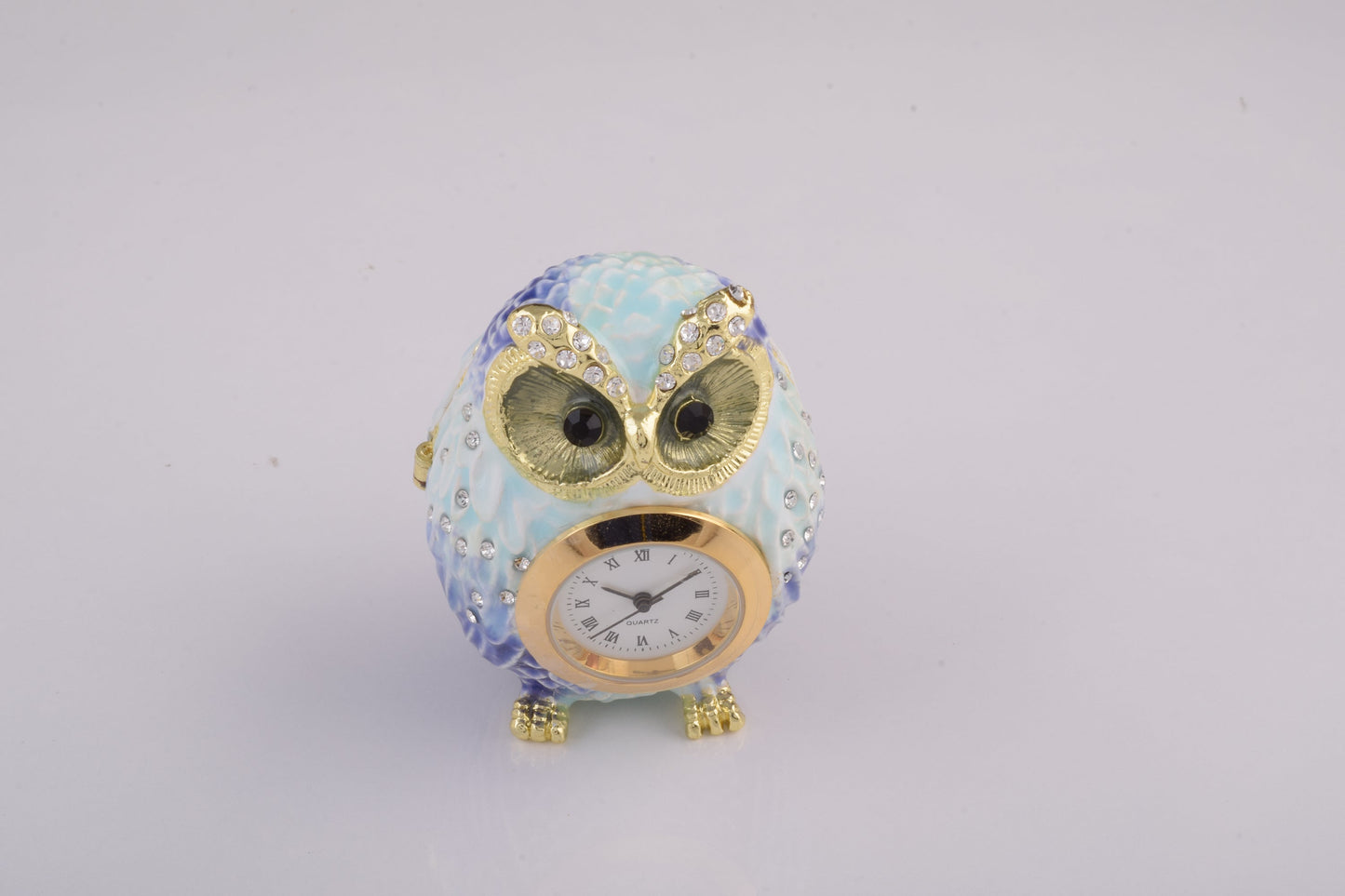 Keren Kopal Light Blue Owl with Clock