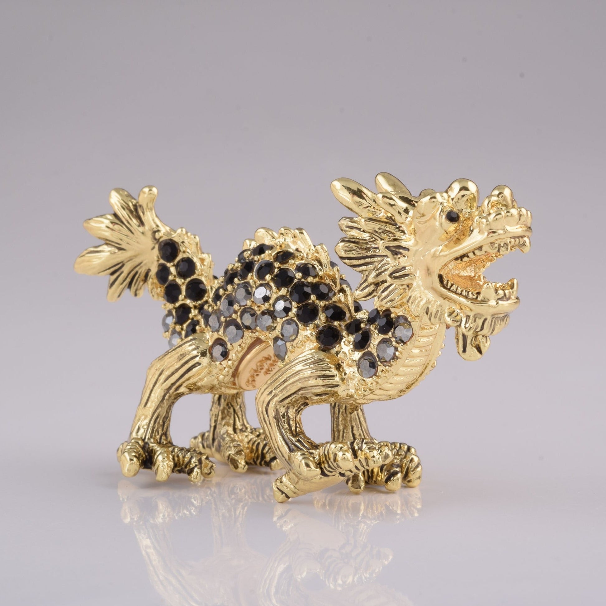 Keren Kopal Golden Dragon with Black Crystals