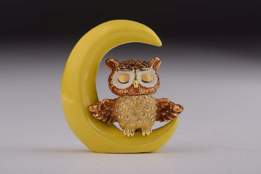 Keren Kopal Owl Sleeping on Moon