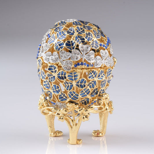 Keren Kopal Blue Faberge Egg with Car Inside