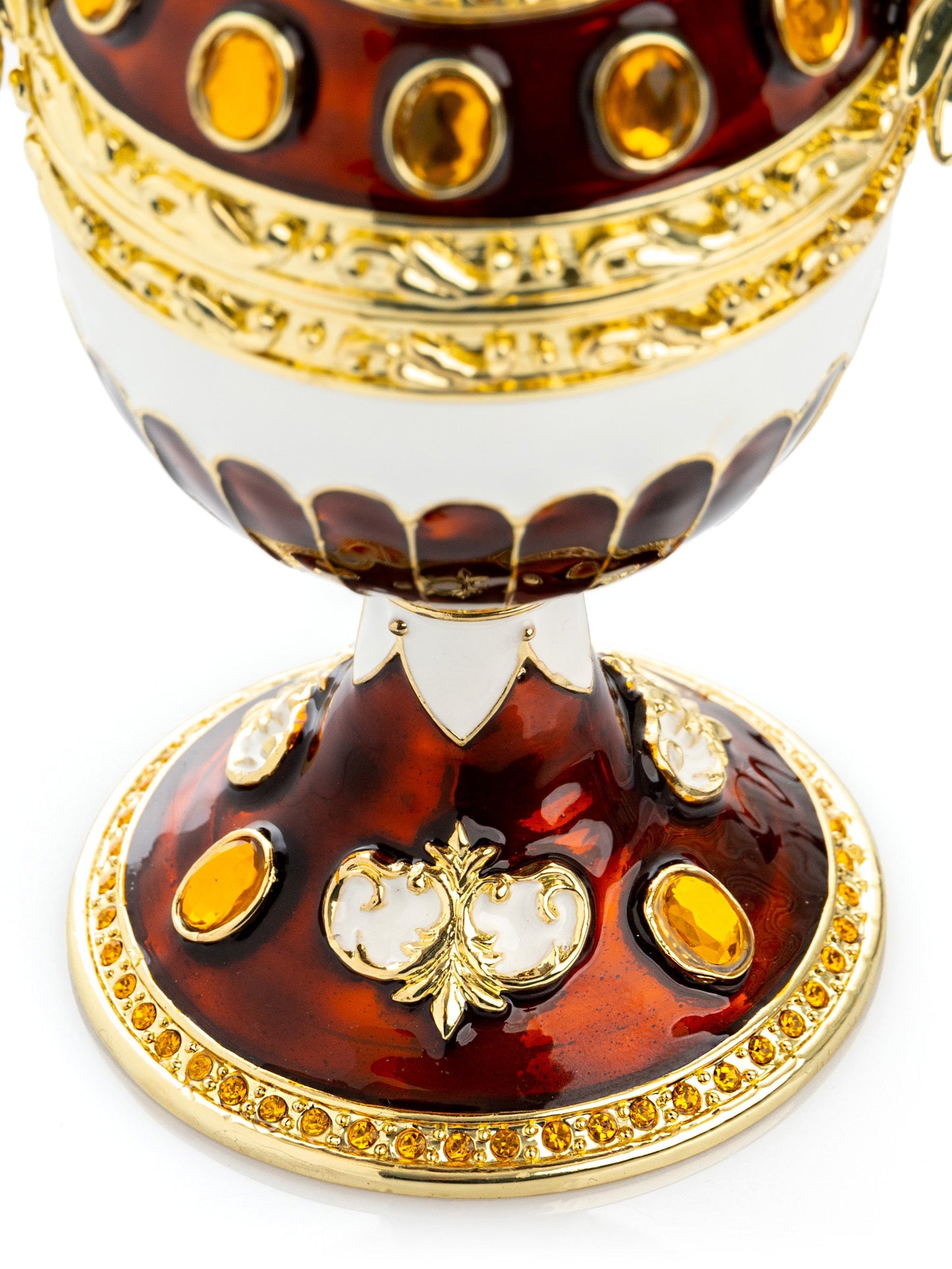 Keren Kopal Brown Music Playing Faberge Egg with Wings
