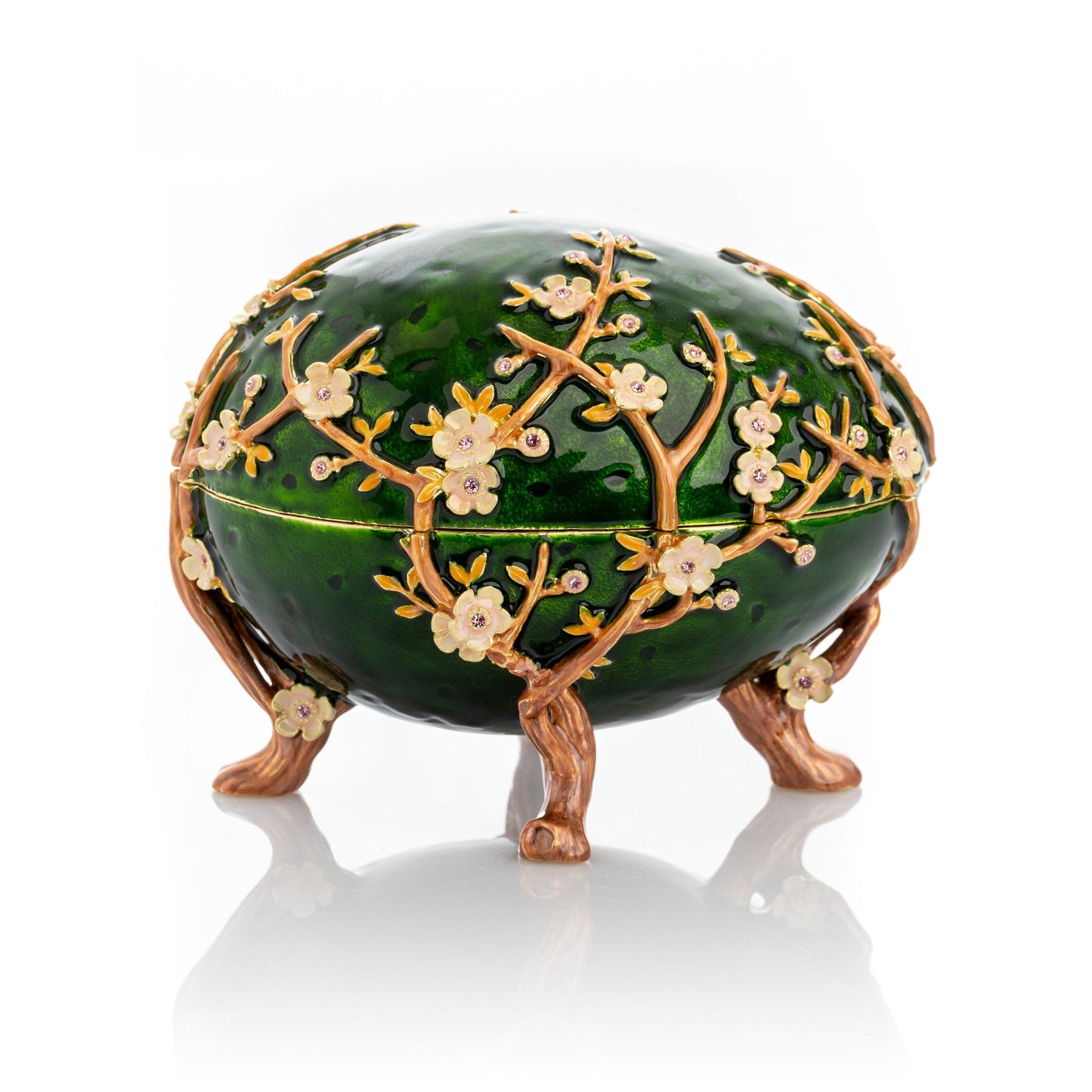 Apple Blossom Faberge Egg - Exquisite Decor