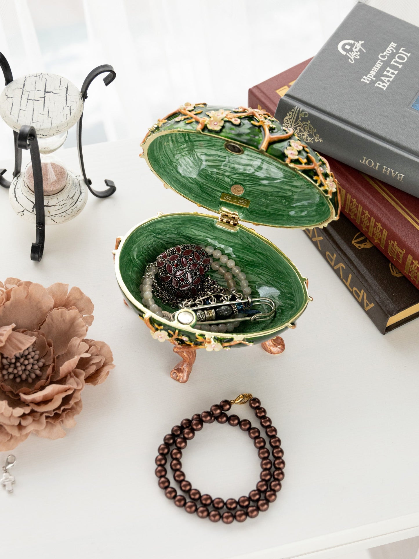 Keren Kopal Apple Blossom Faberge Egg