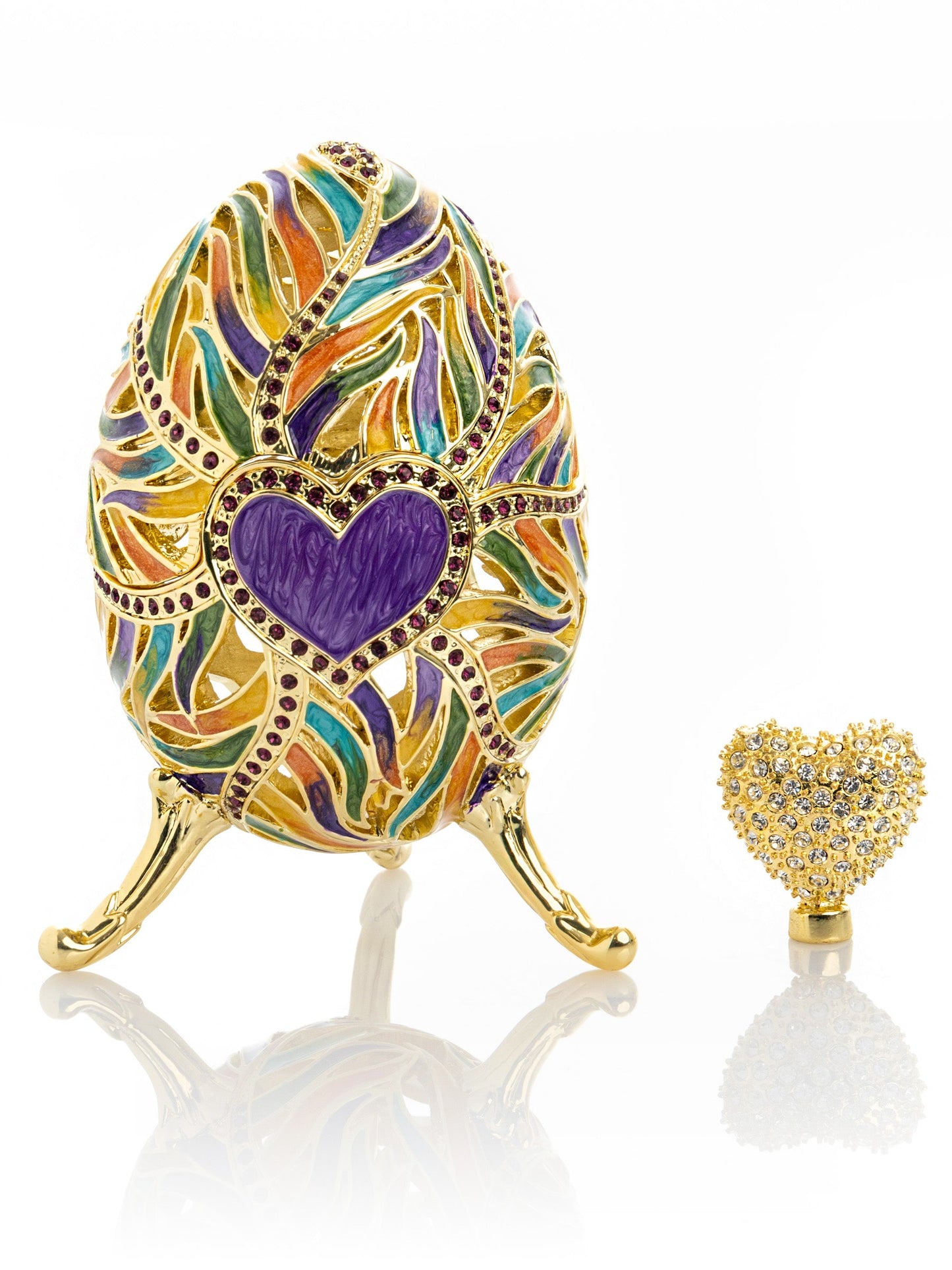 Keren Kopal colorful heart egg