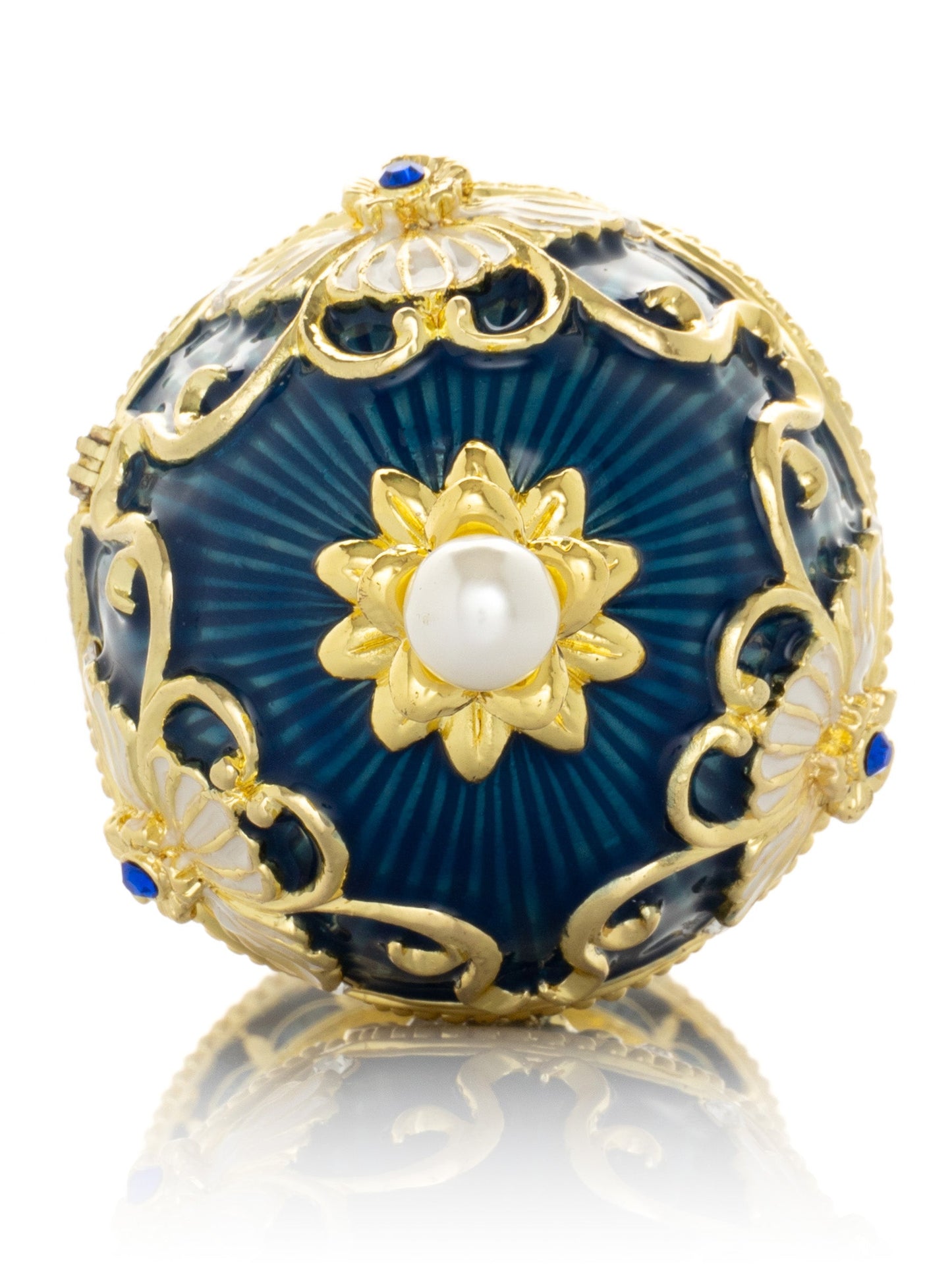 Keren Kopal Music Playing Blue Faberge Egg