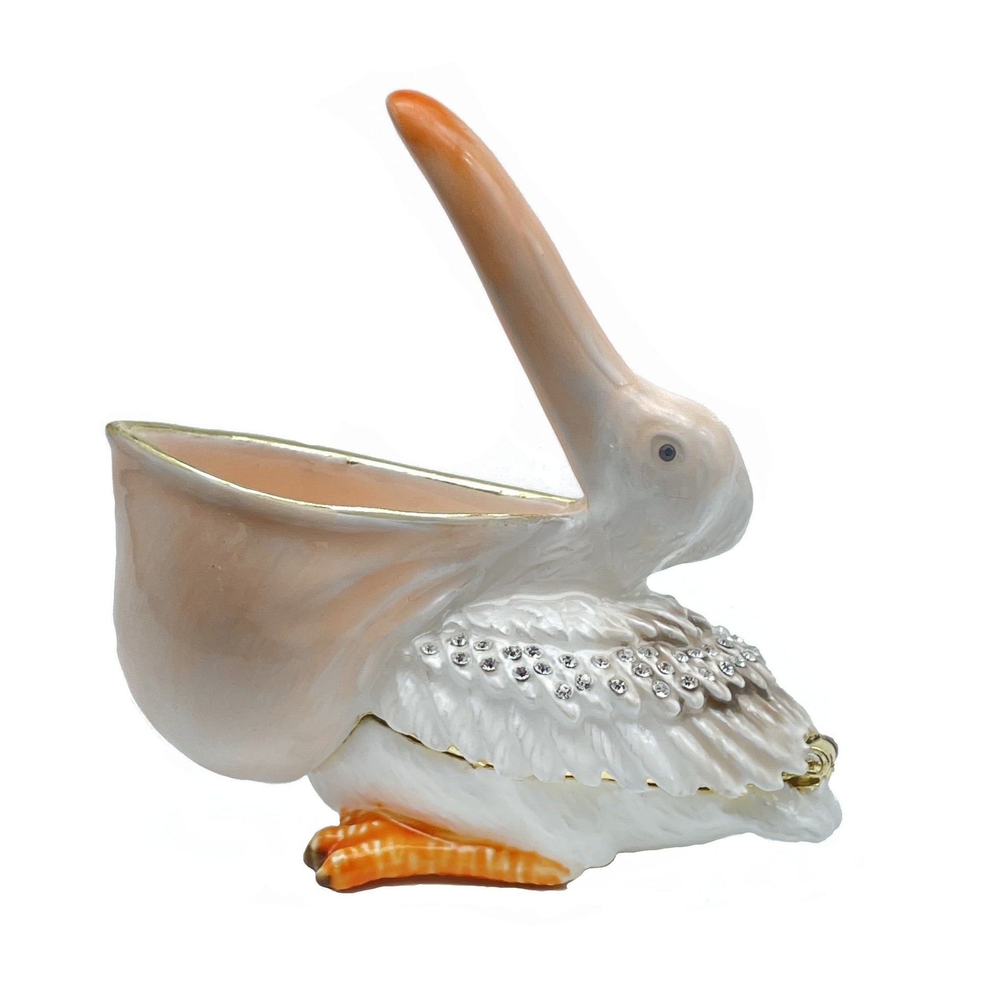 Keren Kopal White pelican trinket box