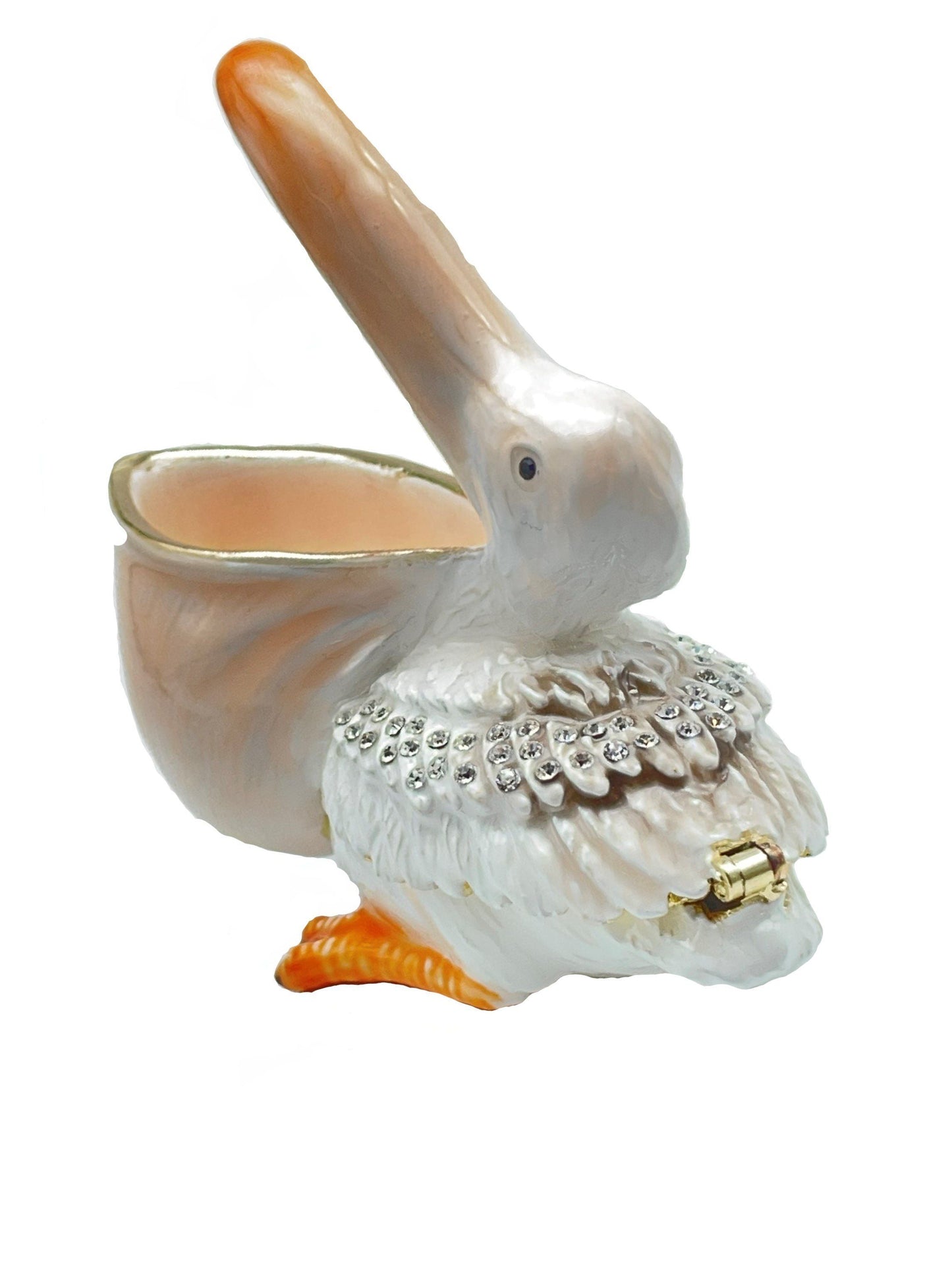 Keren Kopal White pelican trinket box