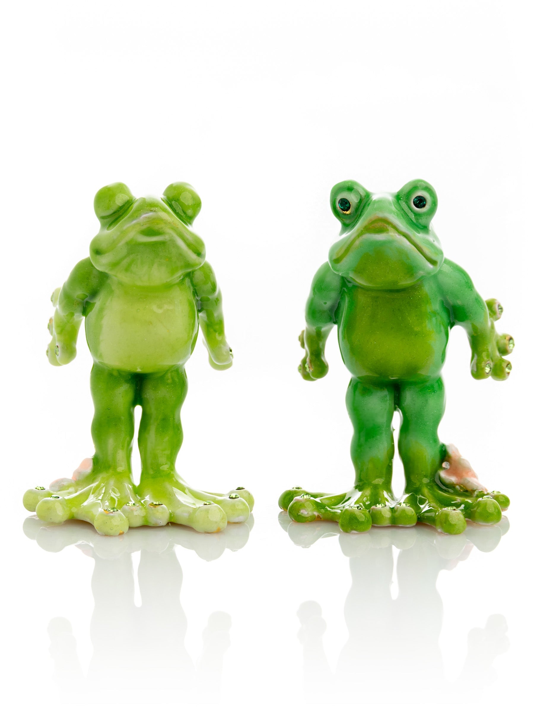 Keren Kopal Kissing Frogs trinket box