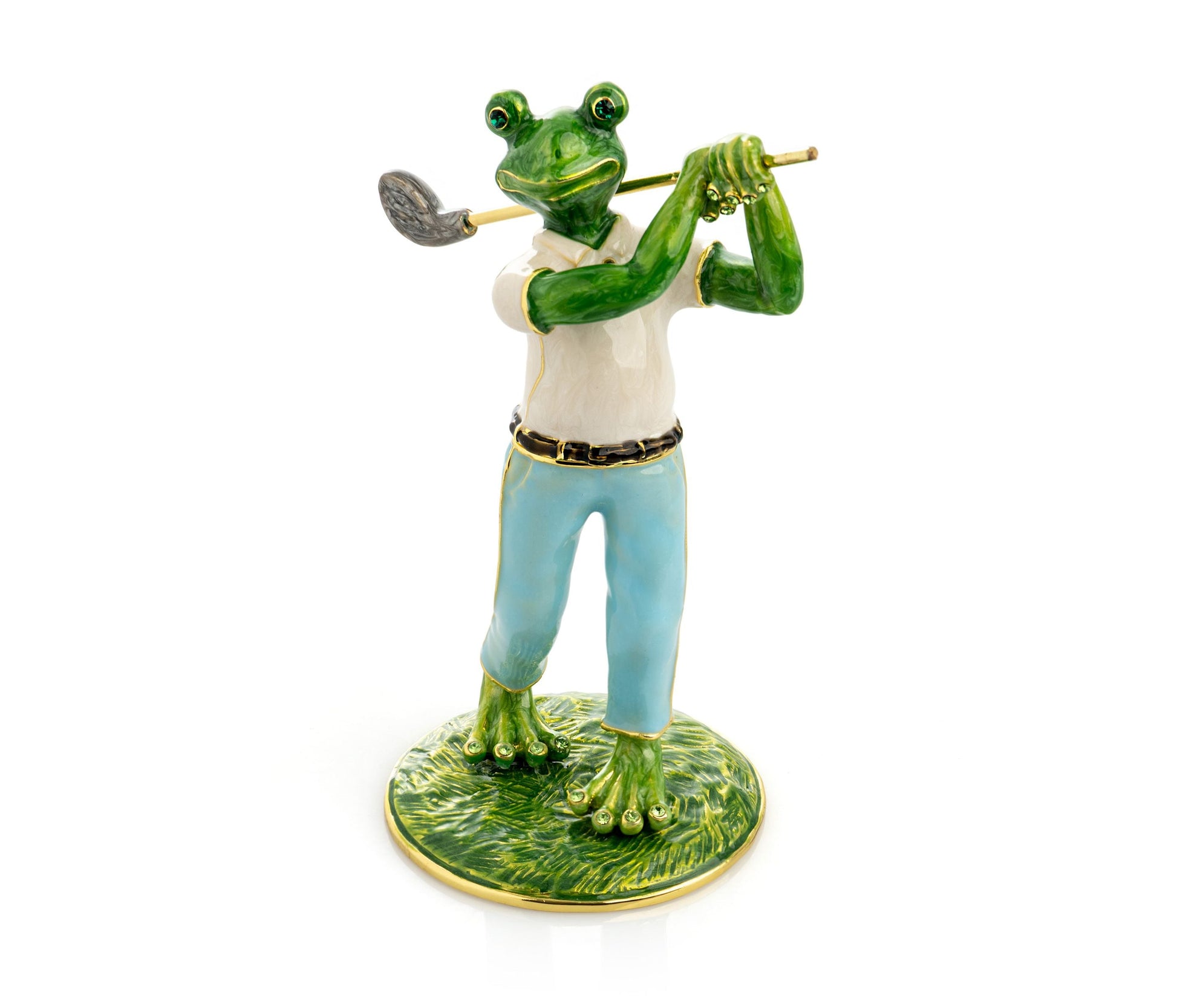 Frog Playing Golf - Exquisite Decor