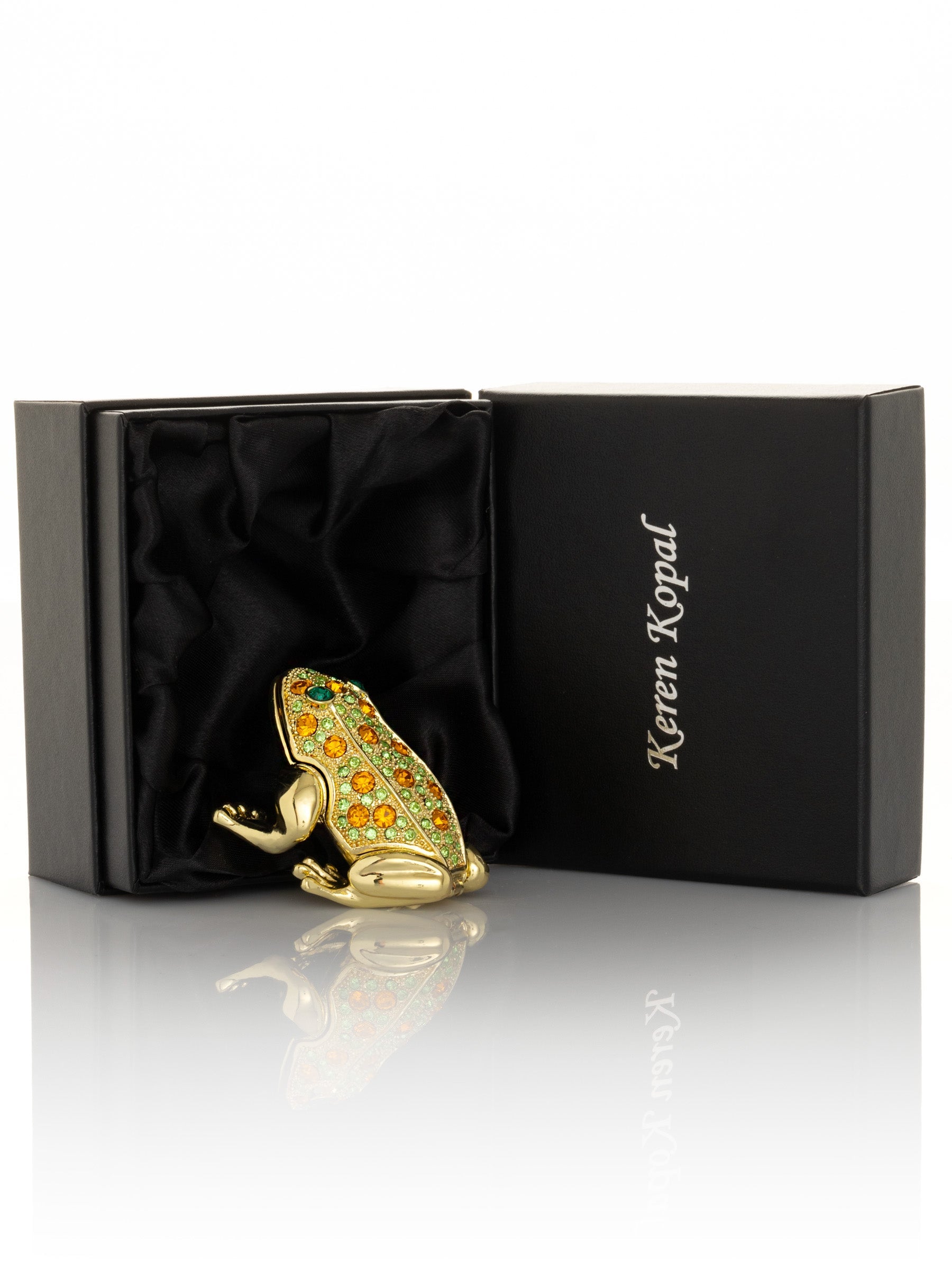 Keren Kopal Gold & Green Frog