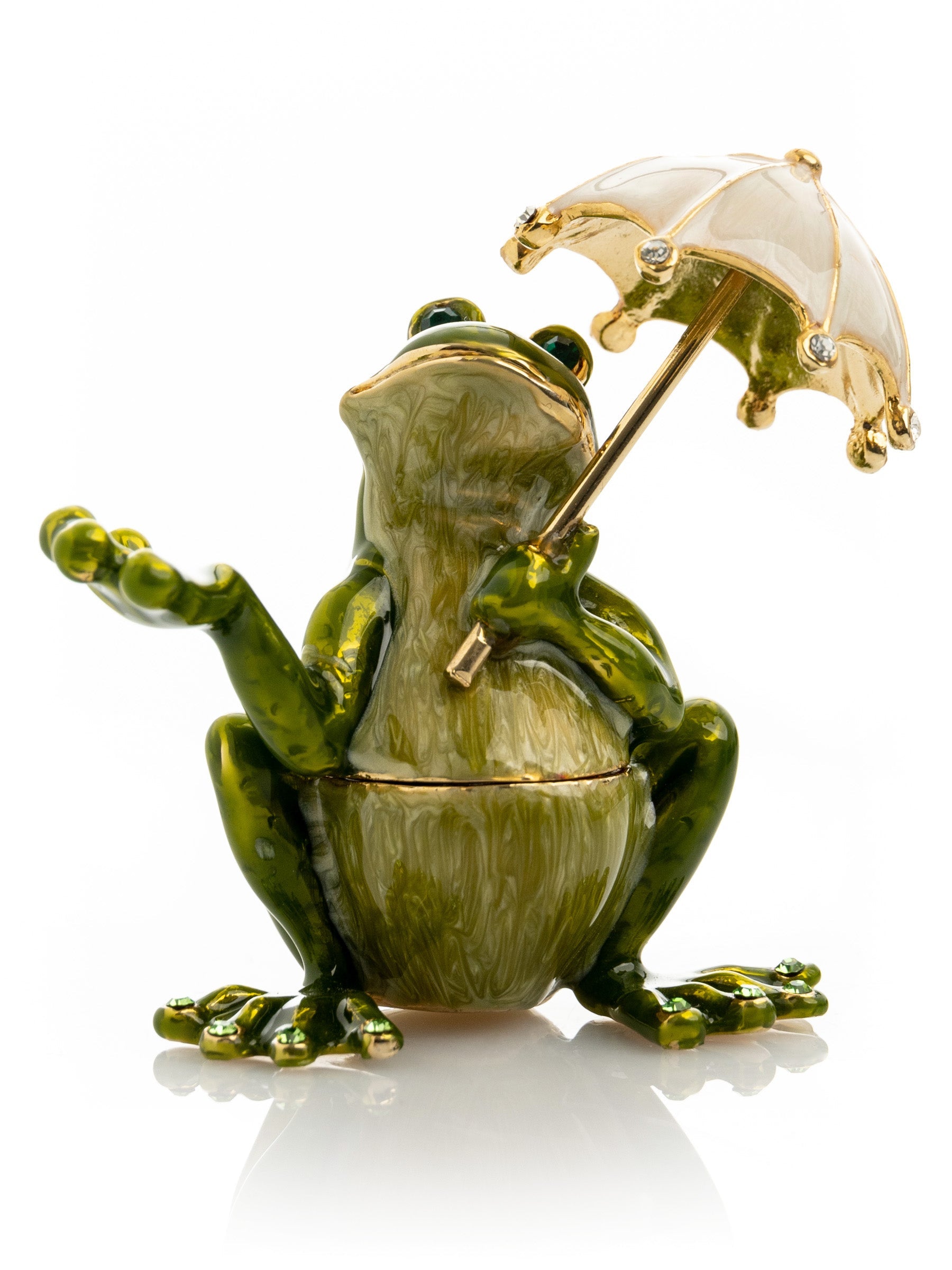 Keren Kopal Frog holding an Umbrella