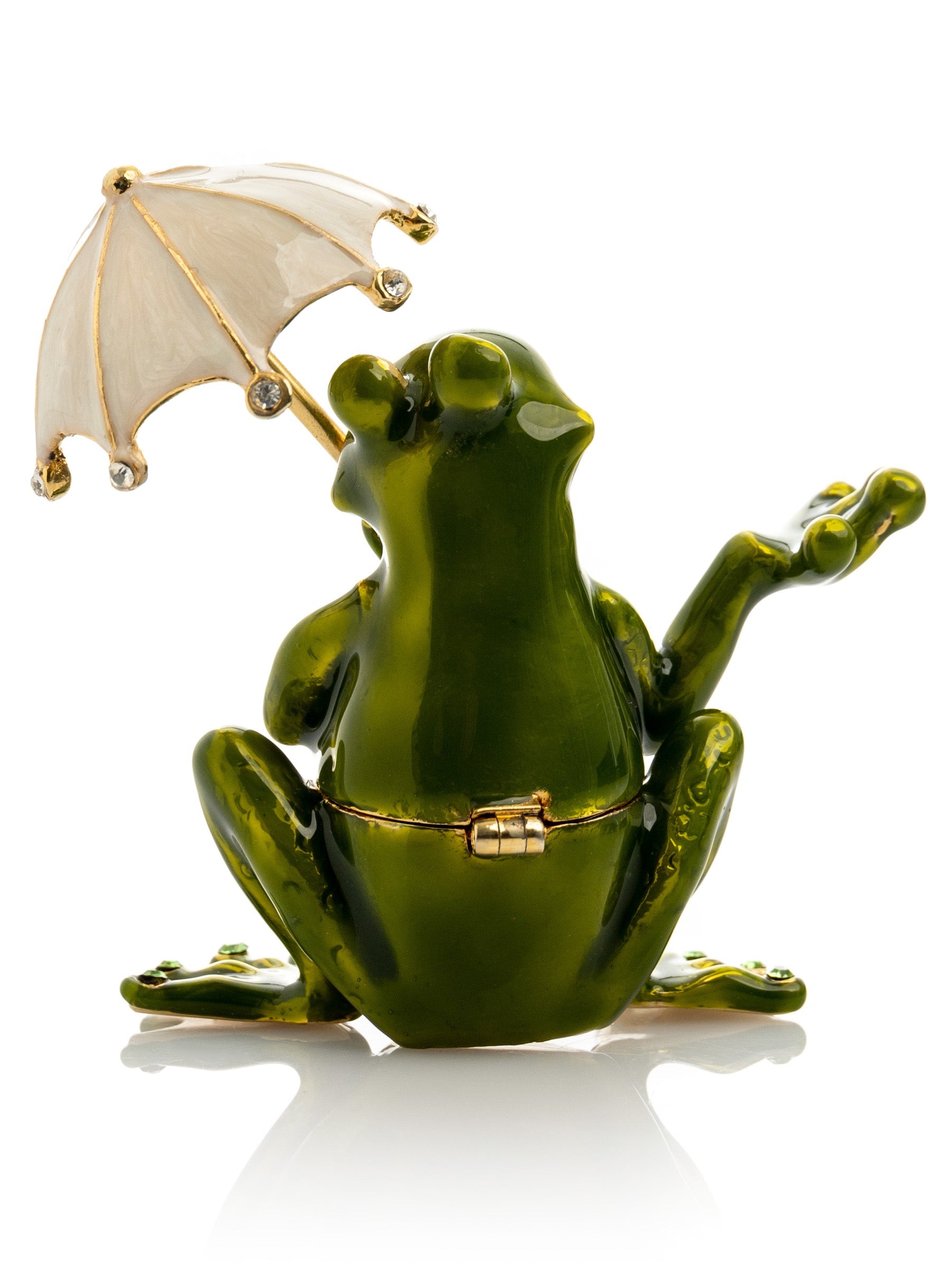 Keren Kopal Frog holding an Umbrella