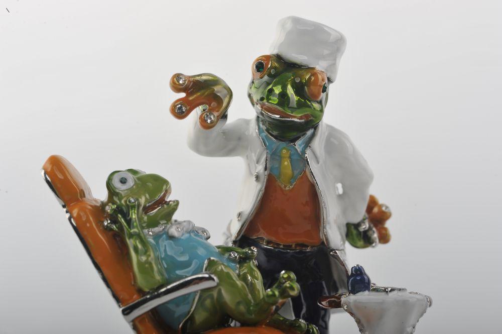 Keren Kopal Frog Dentist and Frog Patient
