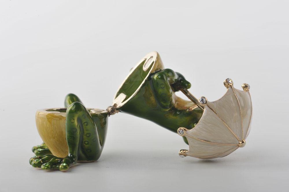 Keren Kopal Frog holding an Umbrella