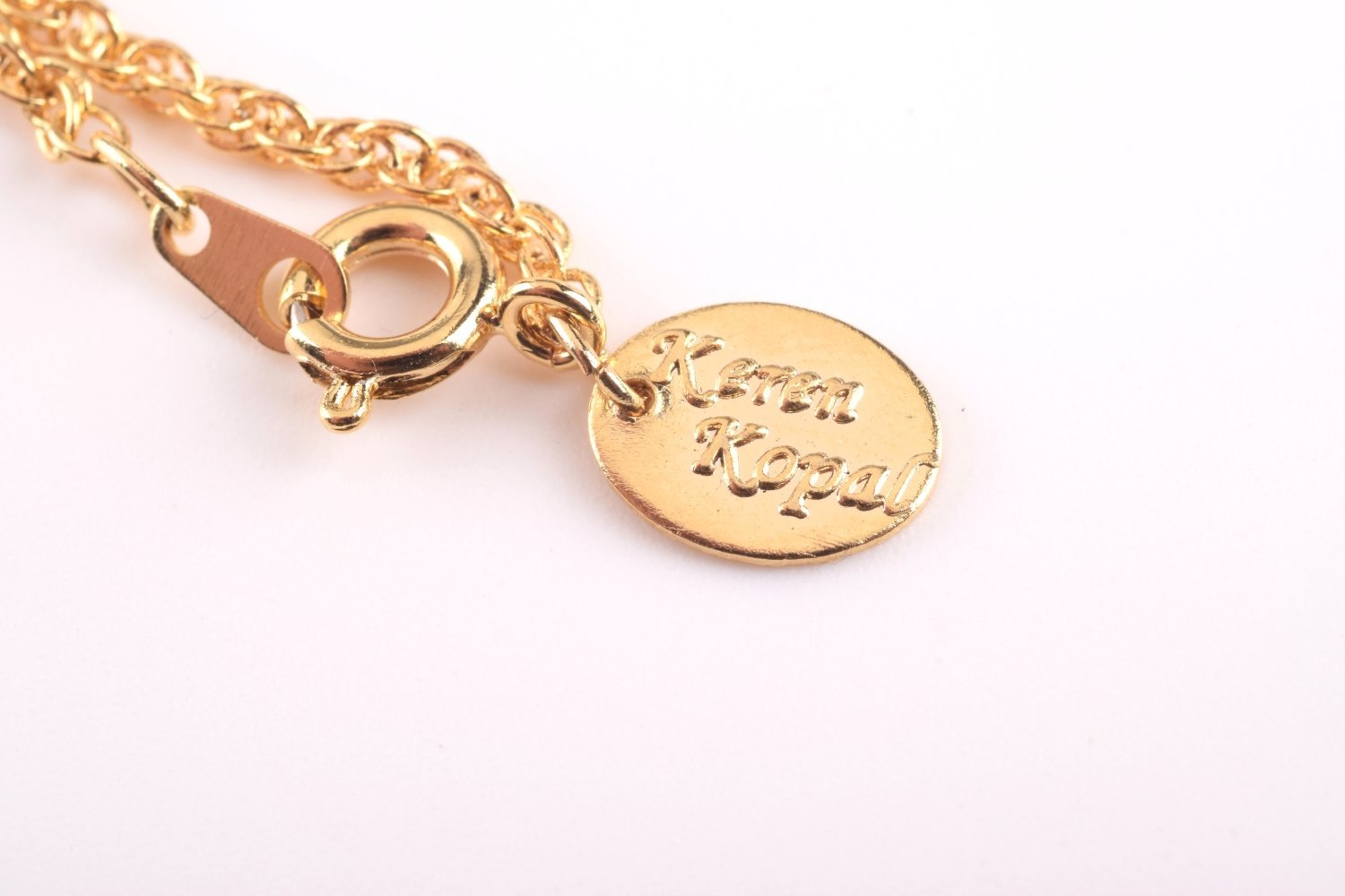 Keren Kopal Gold Elephant Pendant Necklace