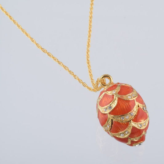 Keren Kopal Gold & Red Egg Pendant Necklace