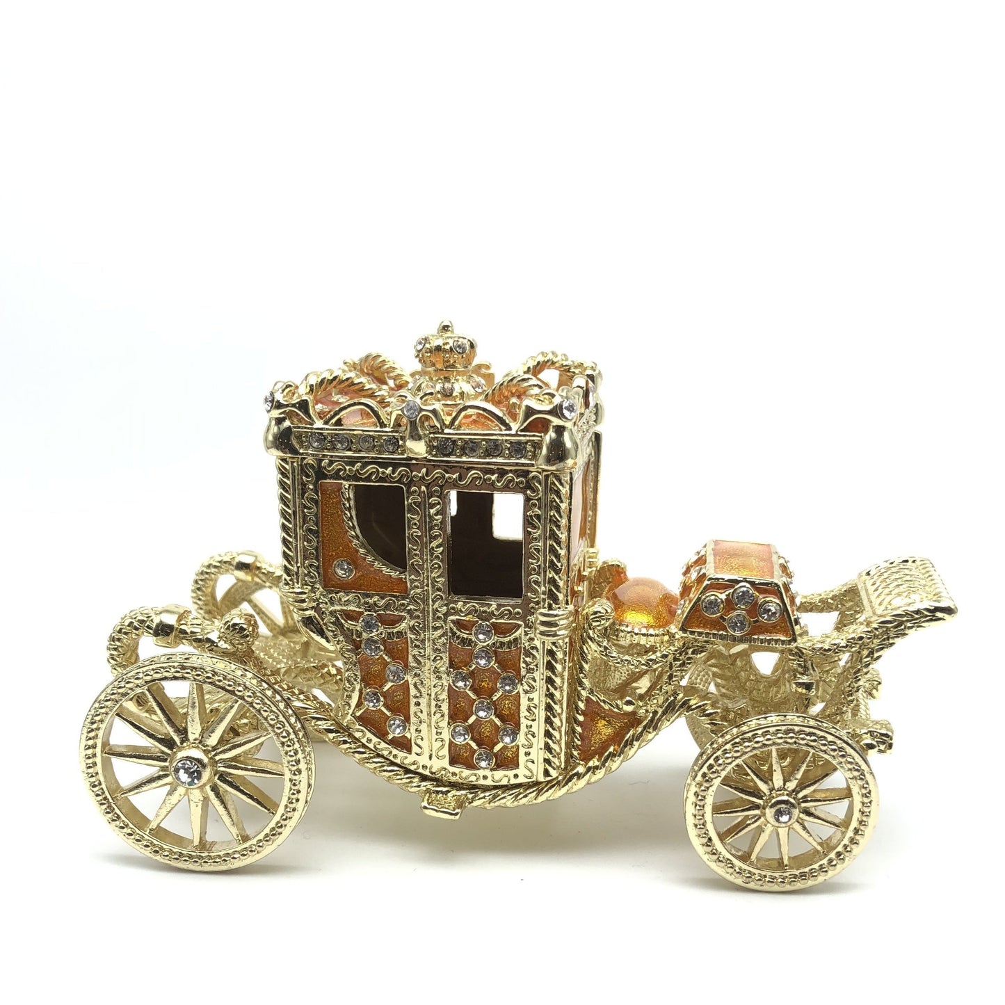 Keren Kopal Golden Carriage Trinket Box