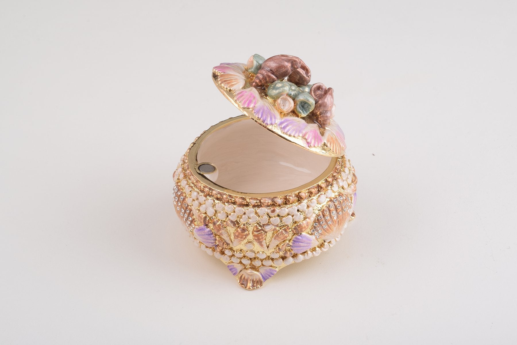 Keren Kopal Golden Seashells Trinket Box