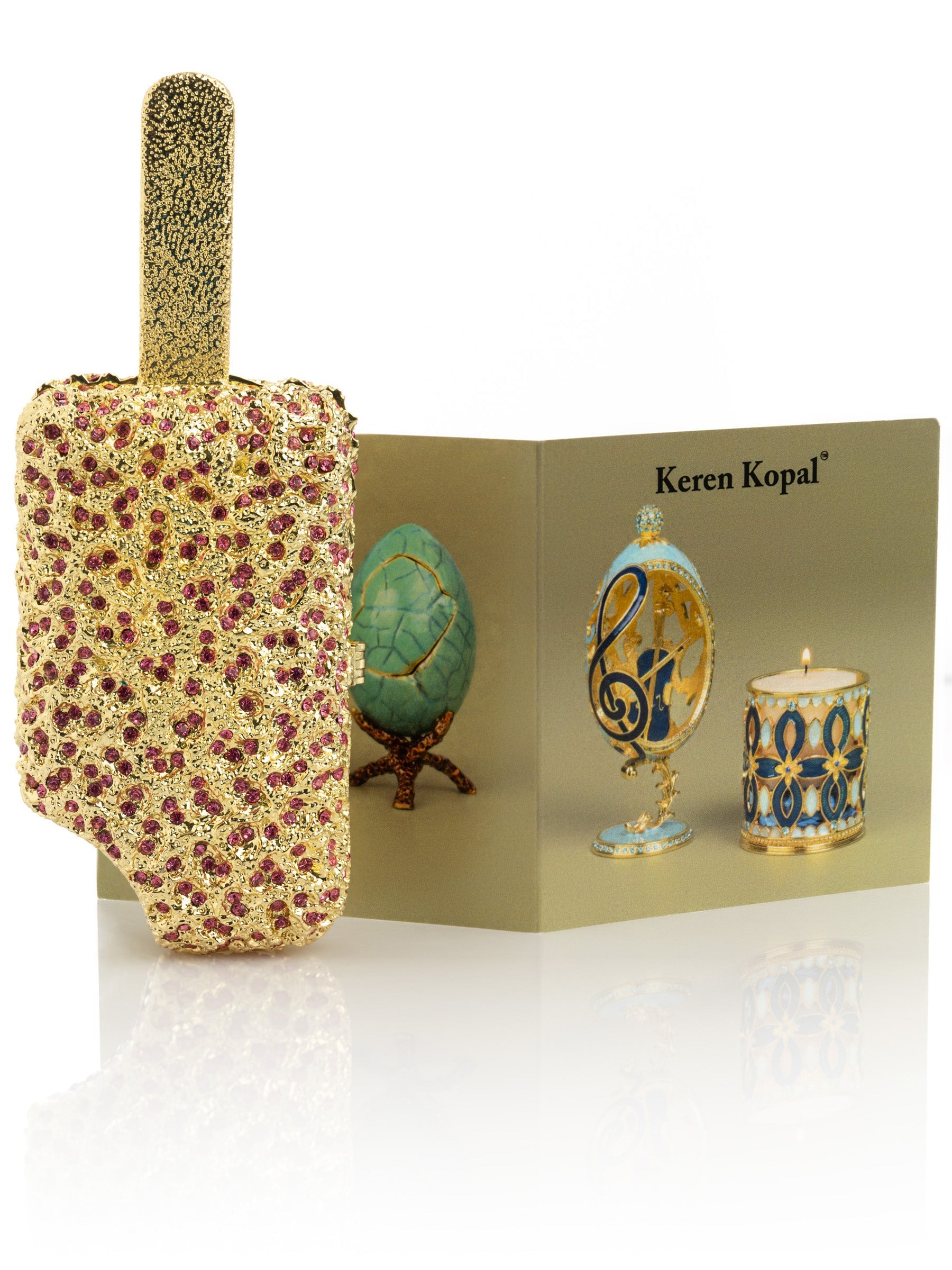Keren Kopal Golden ice-cream Ice Pop Trinket Box