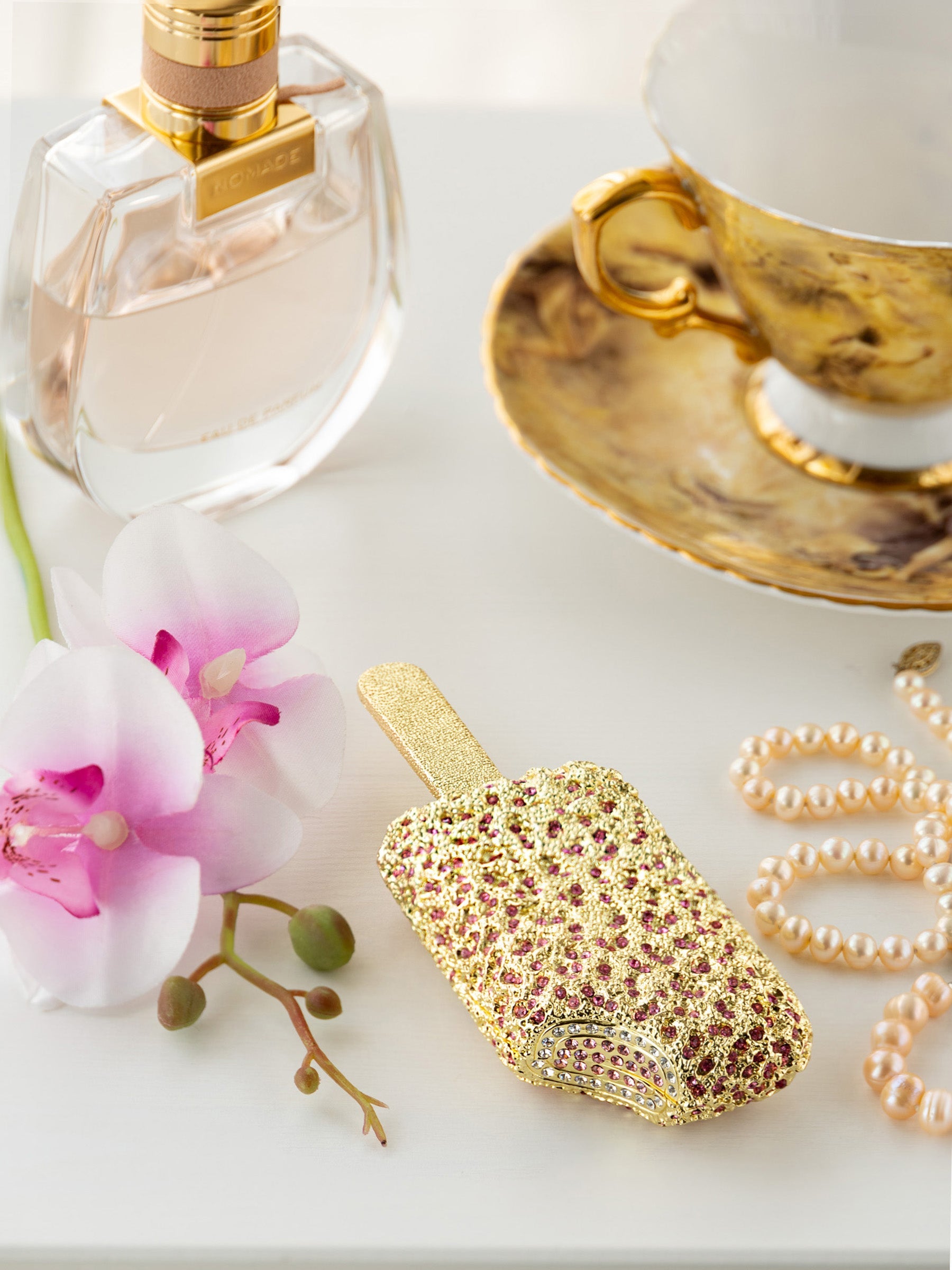 Keren Kopal Golden ice-cream Ice Pop Trinket Box