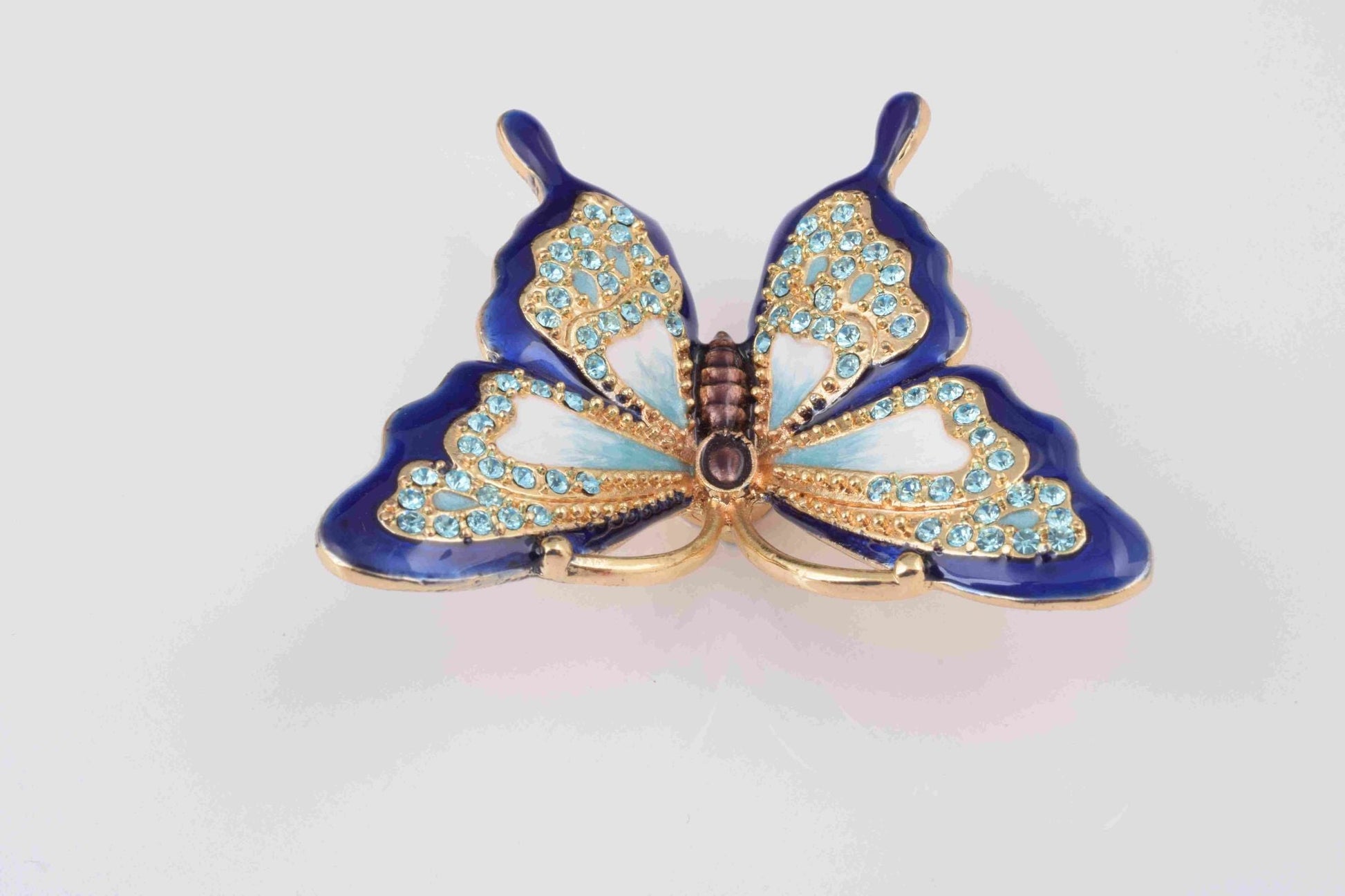 Keren Kopal Blue Butterfly on Flowers