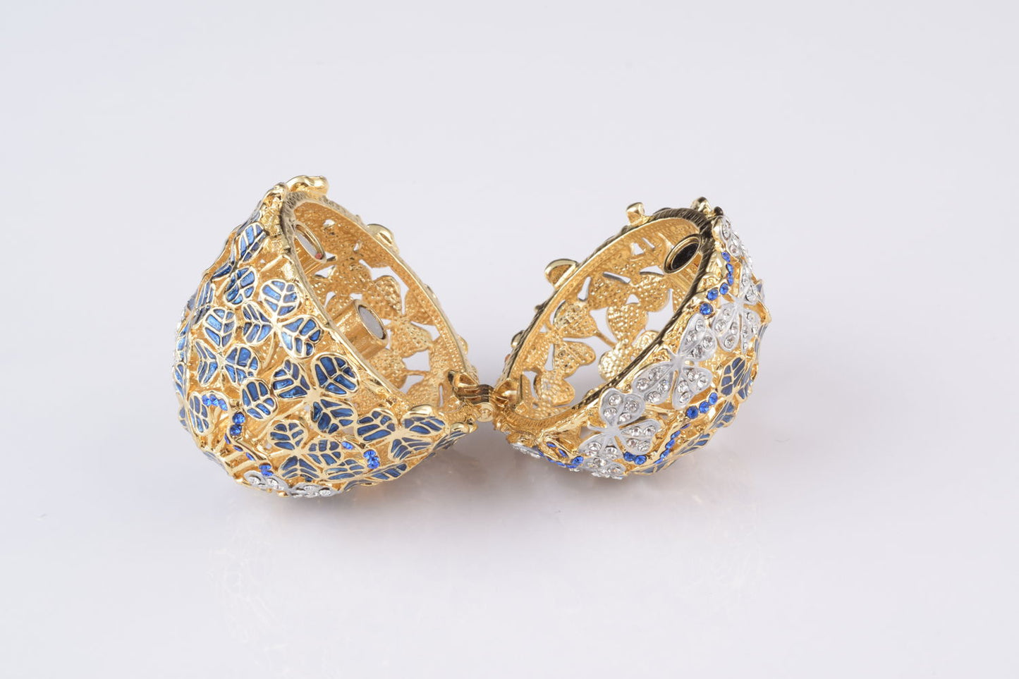 Keren Kopal Blue Faberge Egg with Car Inside