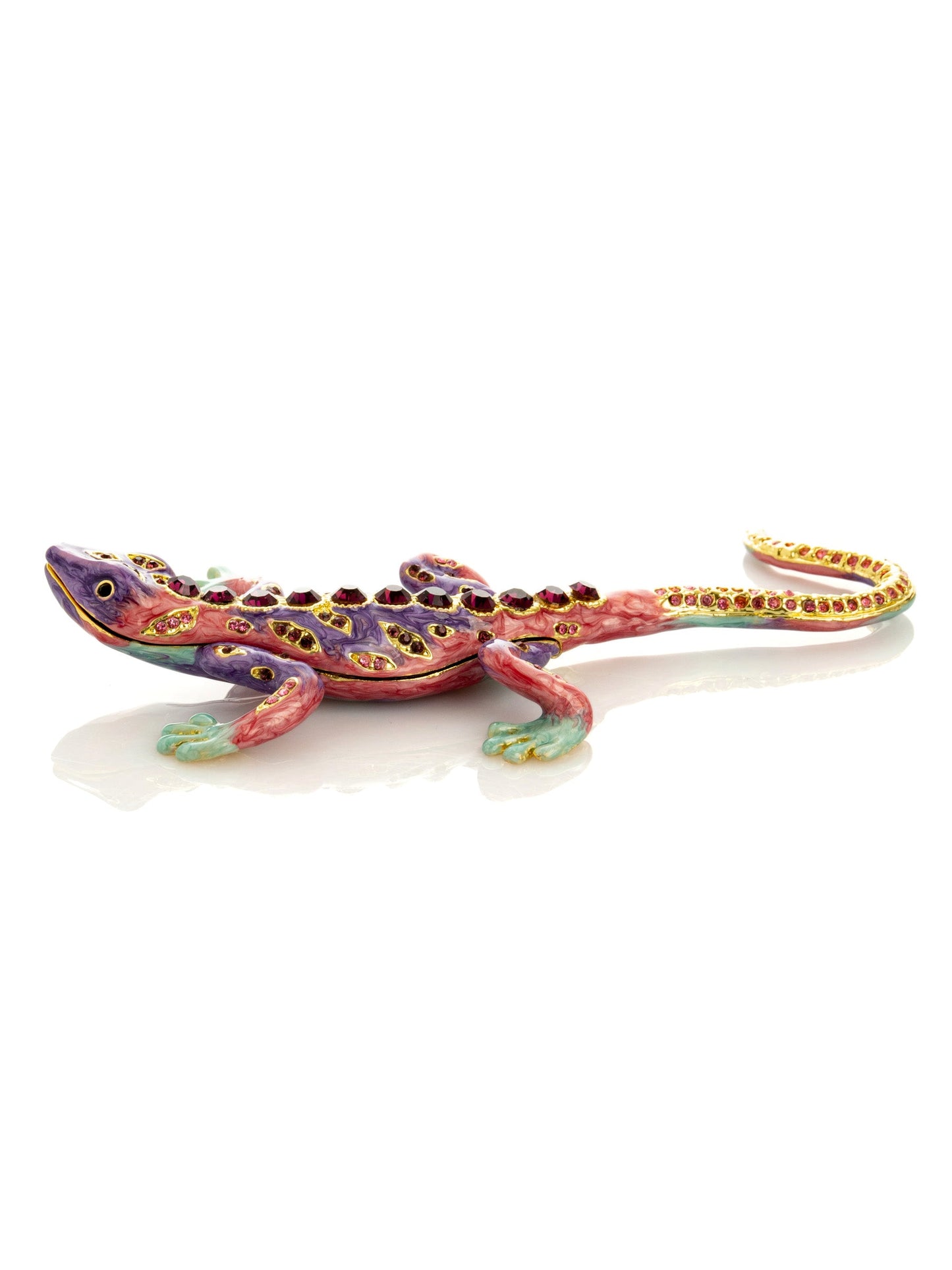Keren Kopal Purple Lizard Jewelry Trinket Box