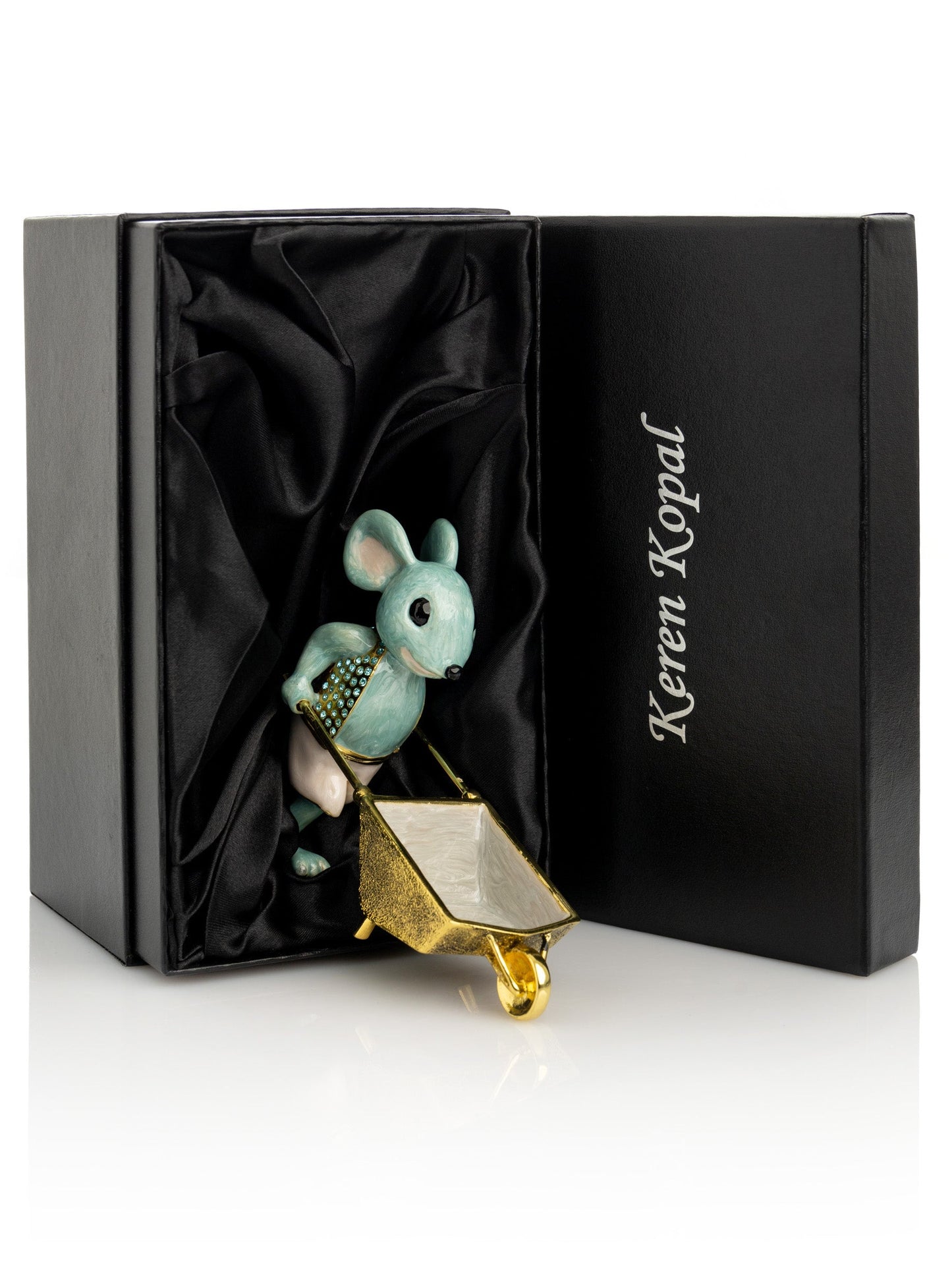 Keren Kopal Mouse with Wheelbarrow