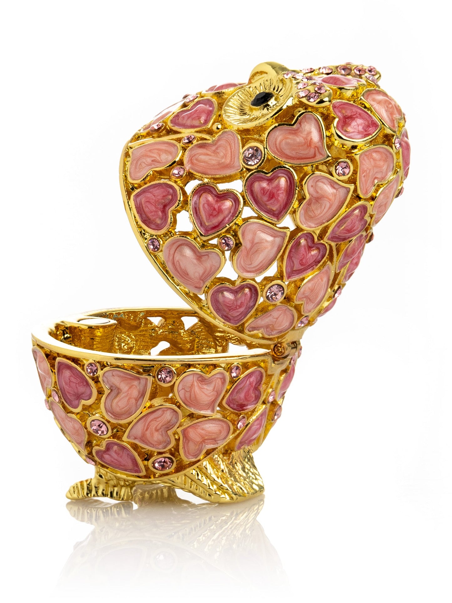 Keren Kopal Golden Owl with Hearts