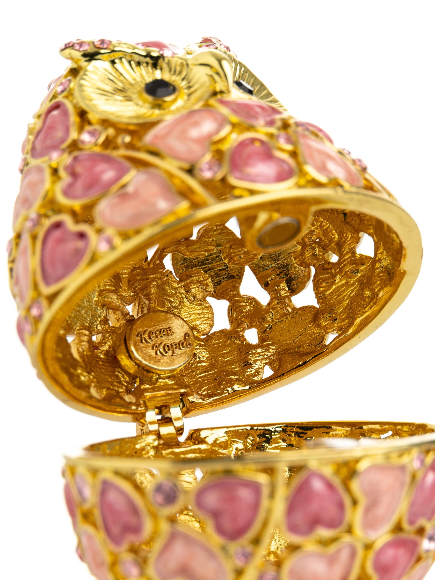 Keren Kopal Golden Owl with Hearts