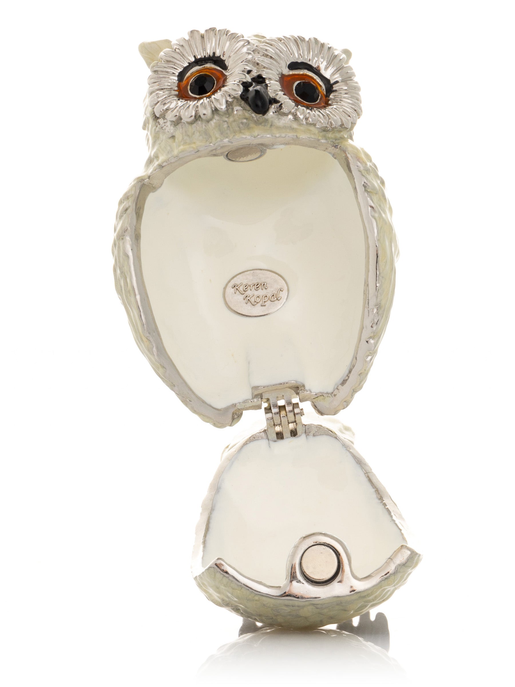 Keren Kopal Silver and White Owl