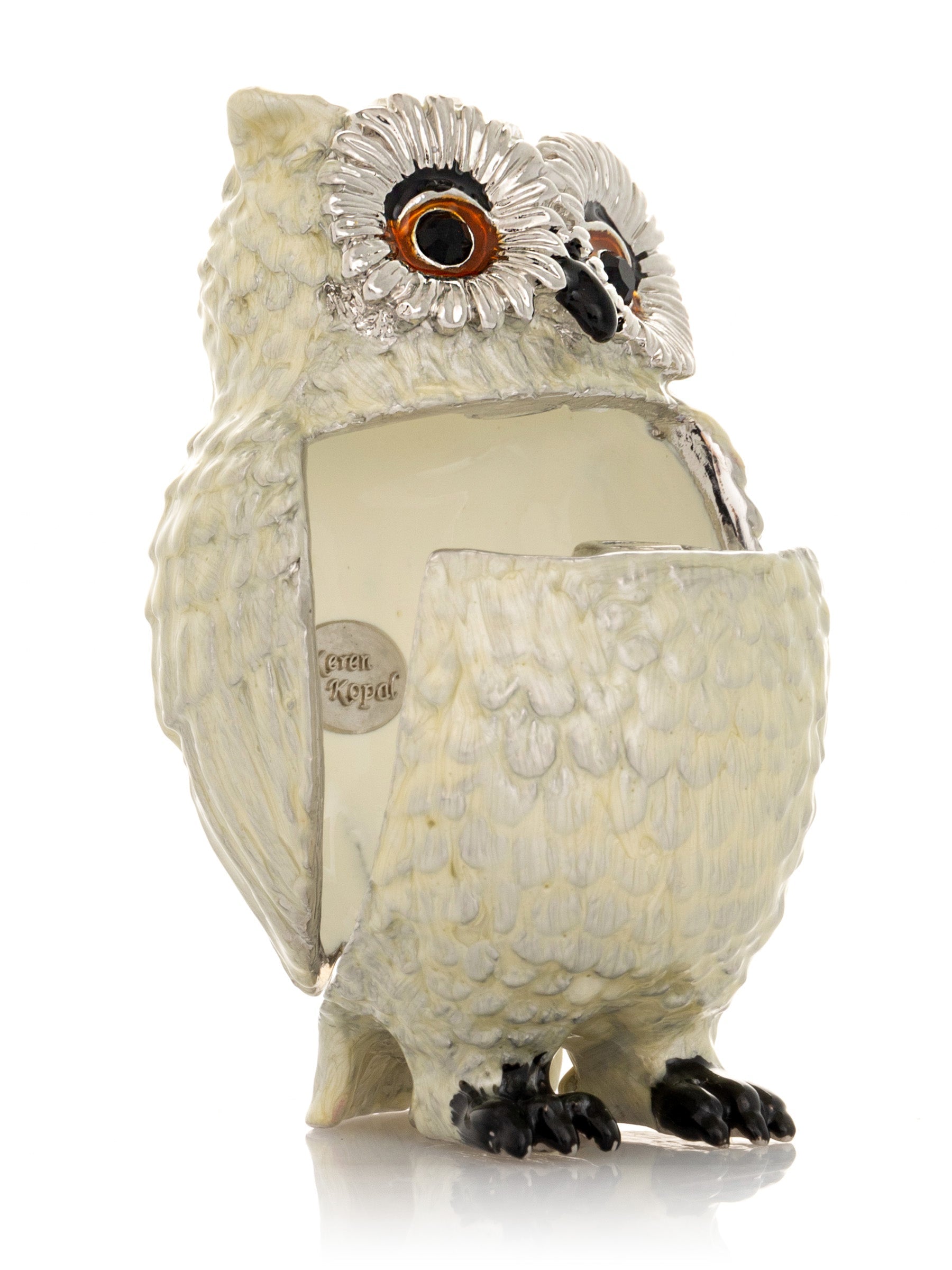 Keren Kopal Silver and White Owl
