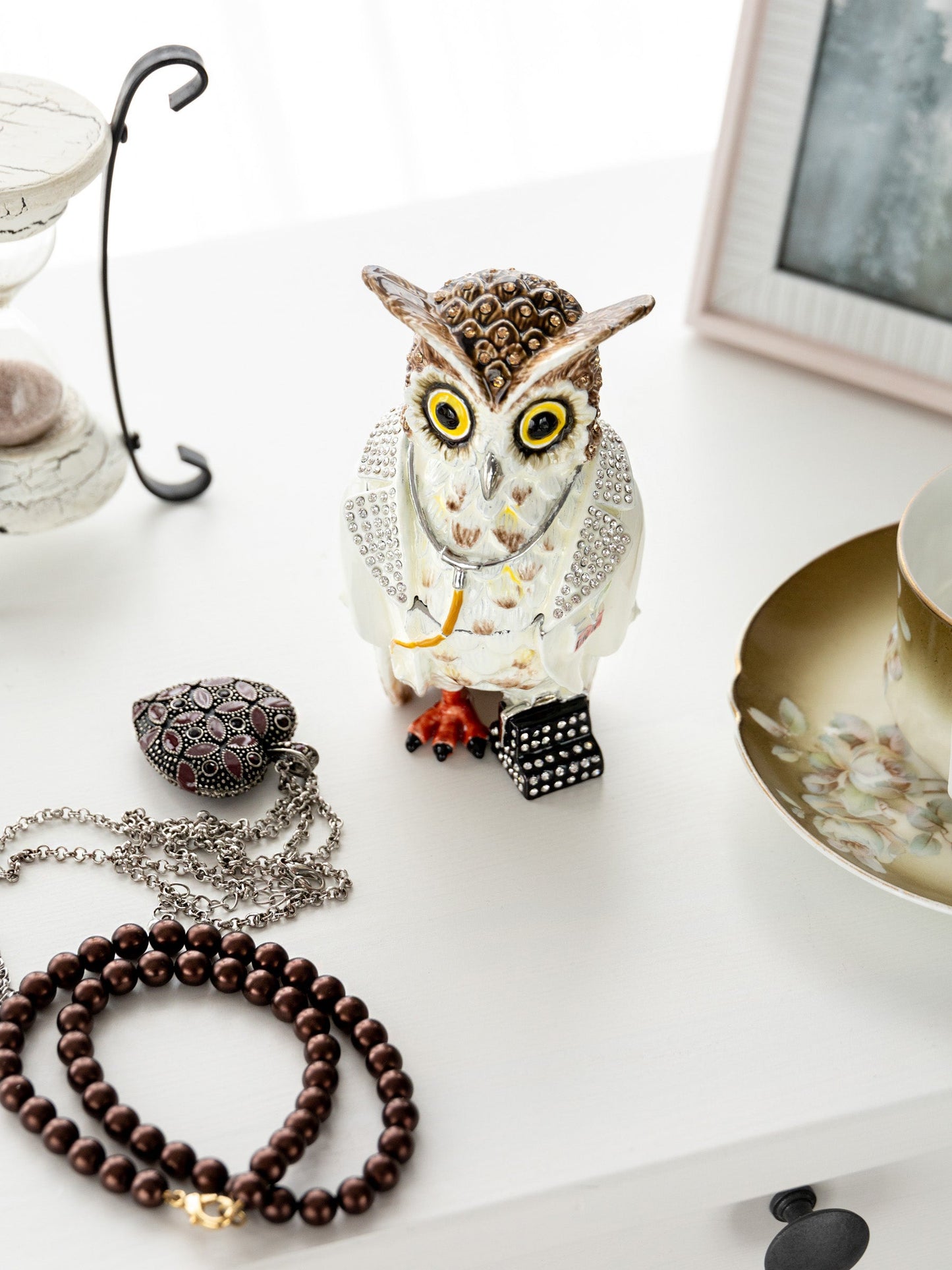 Keren Kopal Owl Doctor Trinket box