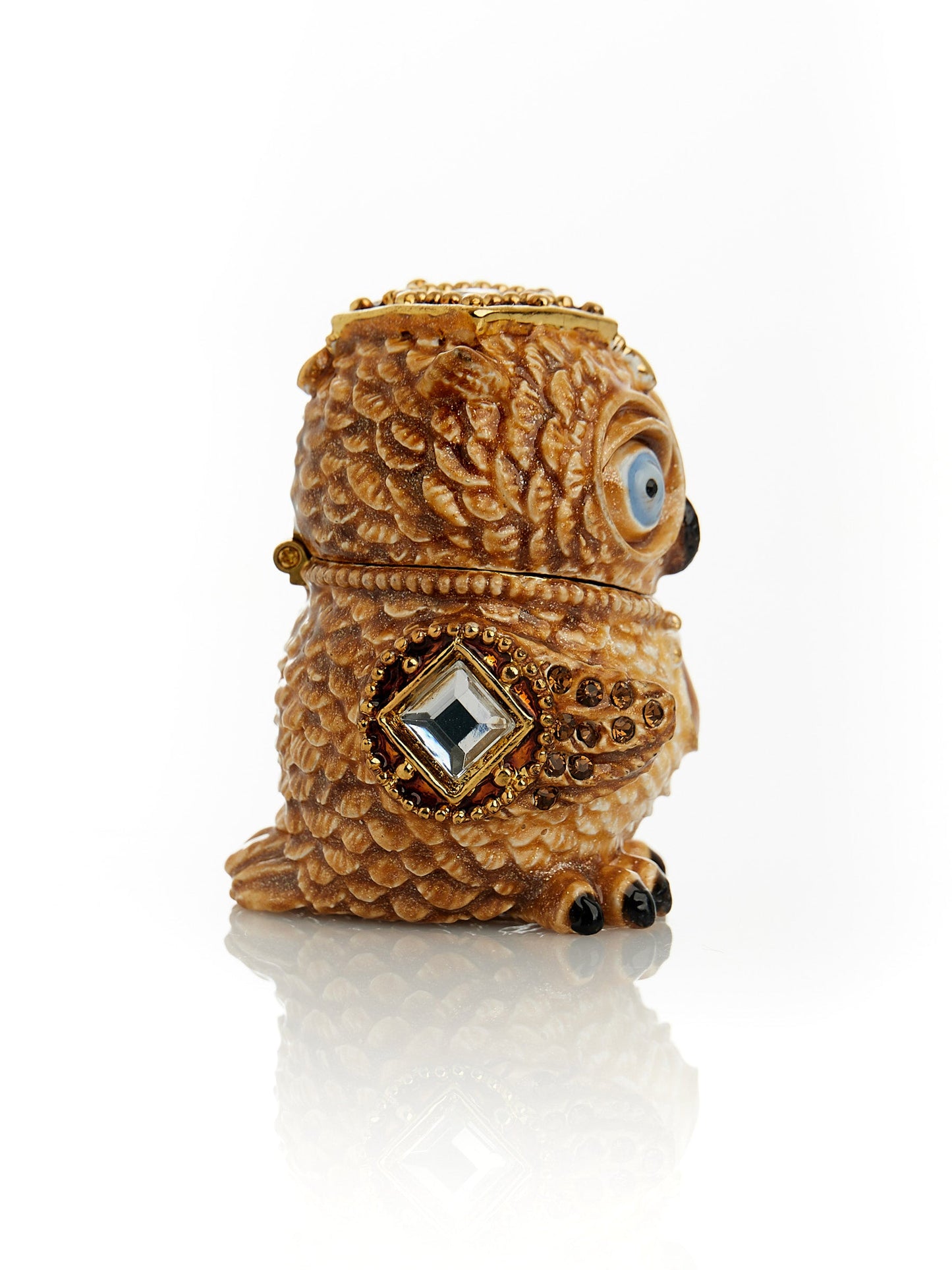 Keren Kopal Brown Owl Trinket Box