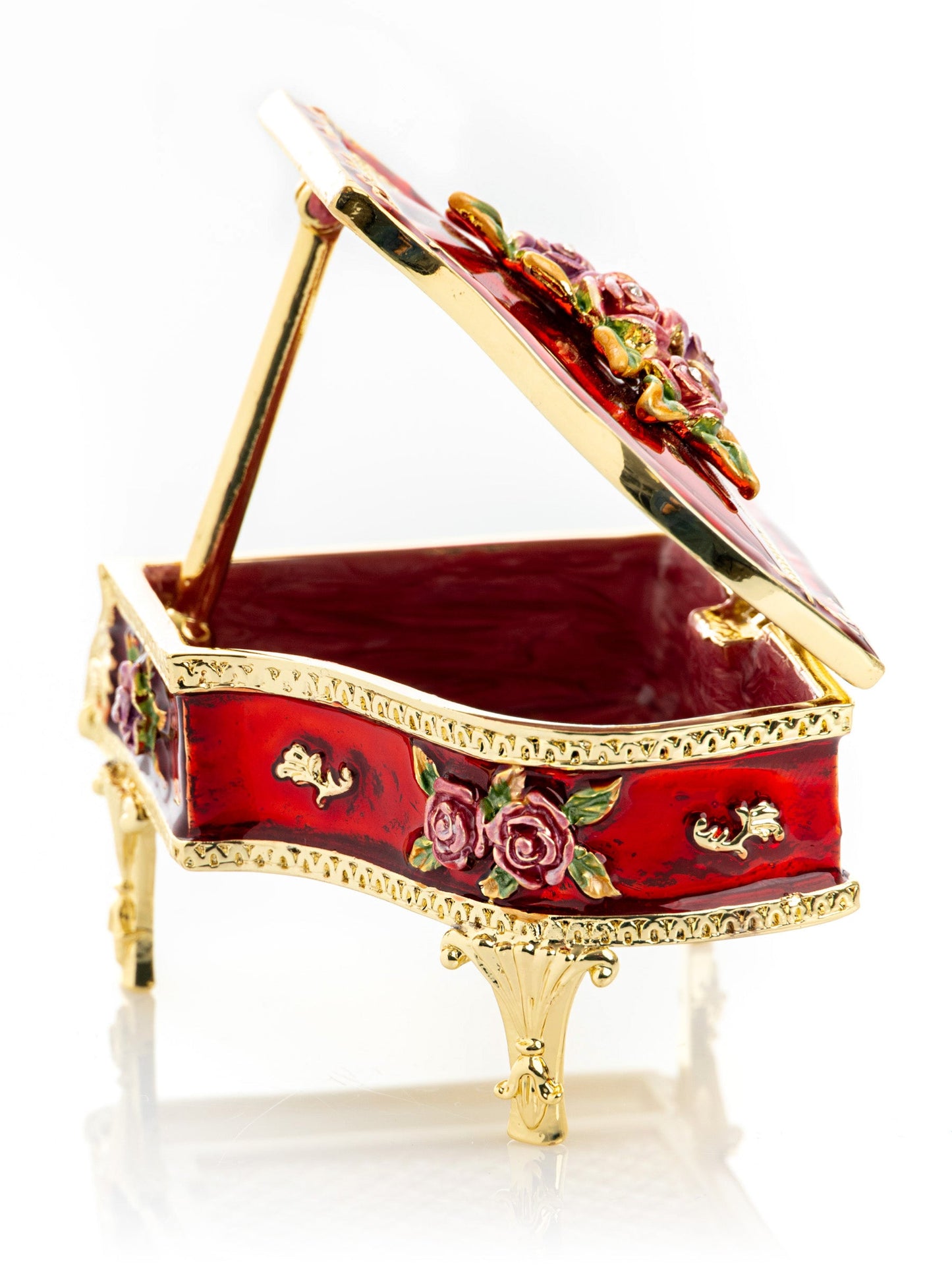 Keren Kopal Red Piano with Flowers