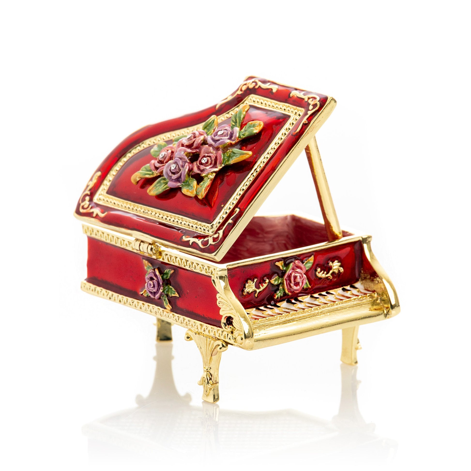 Keren Kopal Red Piano with Flowers