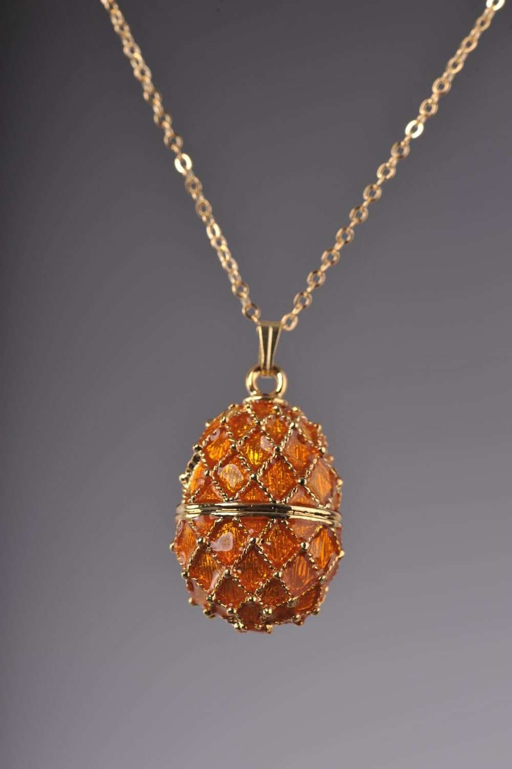 Keren Kopal Orange Egg Pendant Necklace