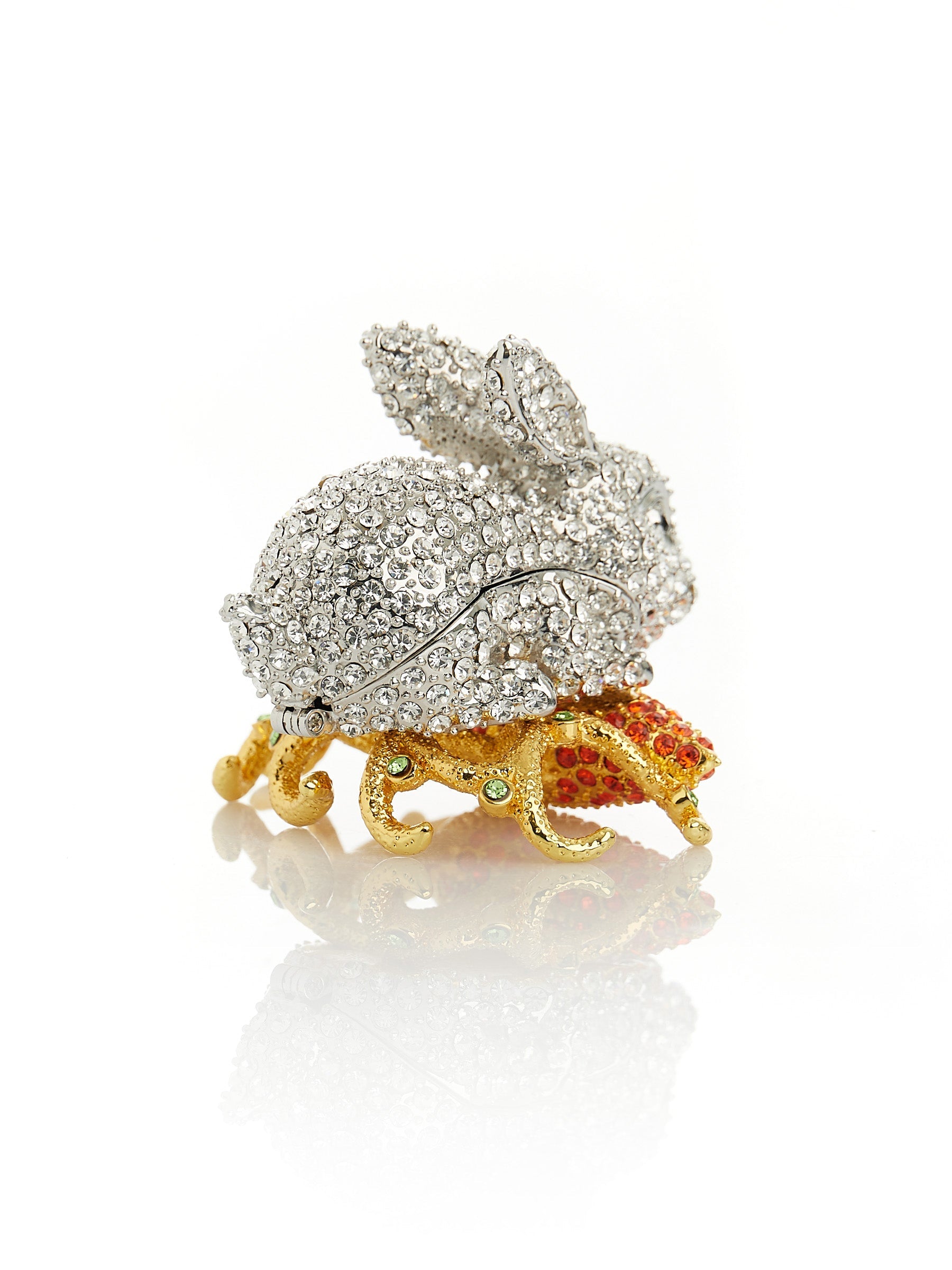 Keren Kopal Rabbit with Carrot Trinket Box