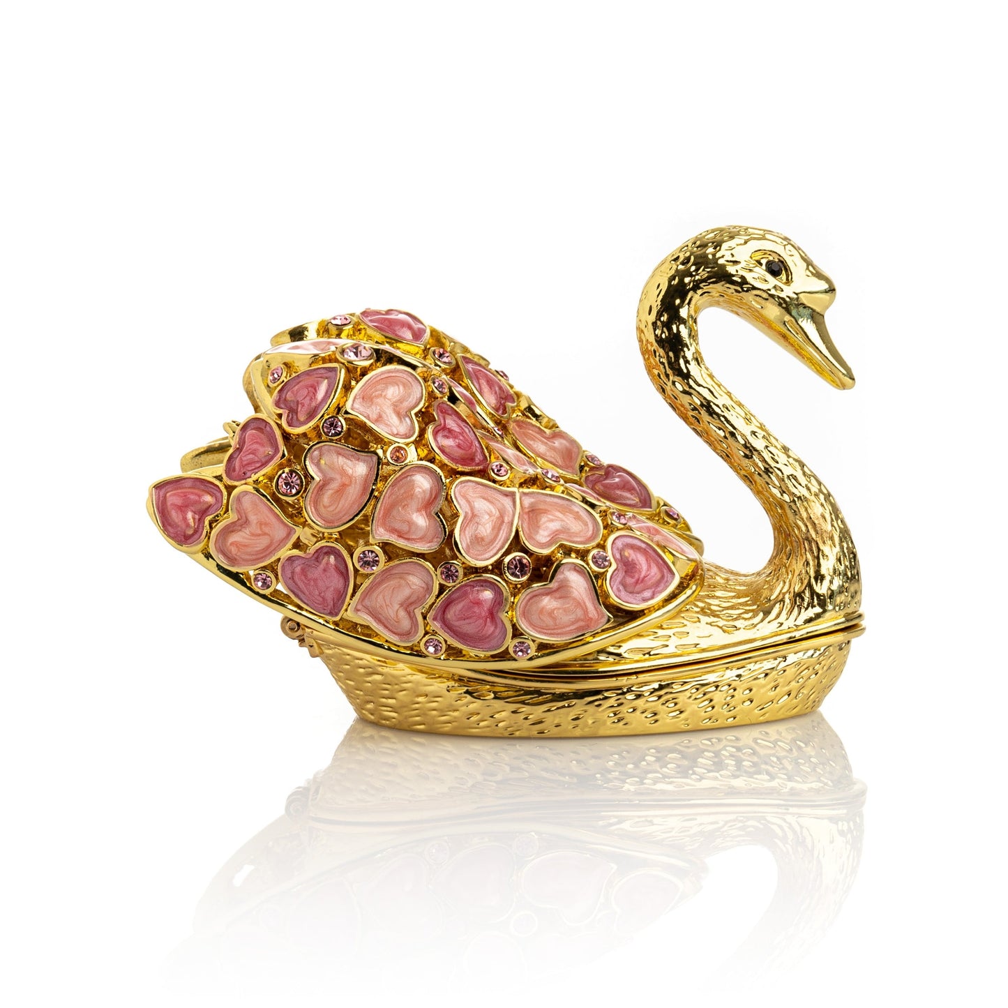 Keren Kopal Golden Swan with Hearts